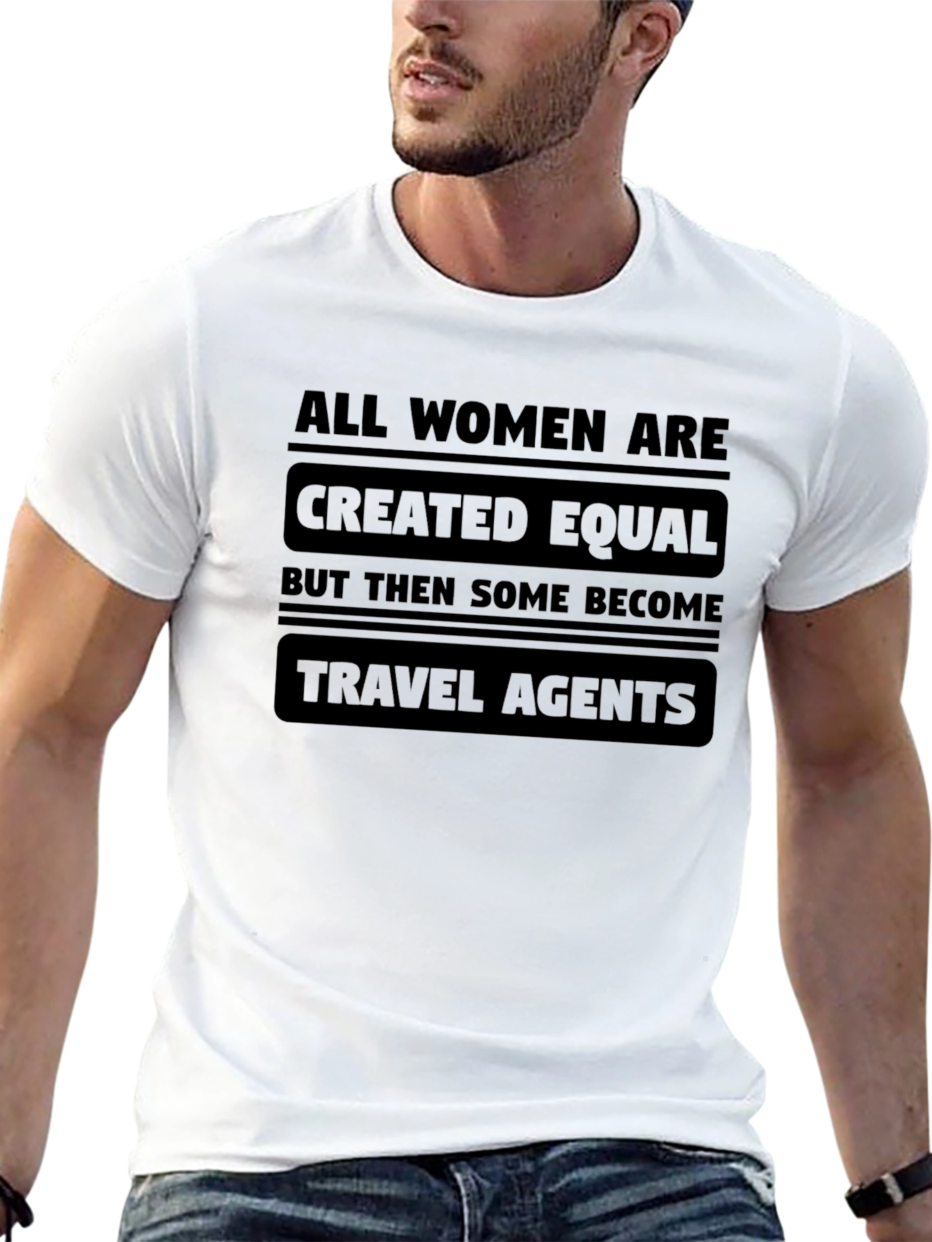 All Women Are Created Equal T-Shirt - Travel Agent