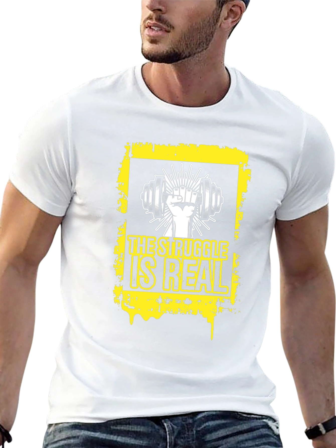 Struggle Is Real Workout Graphic T-Shirt