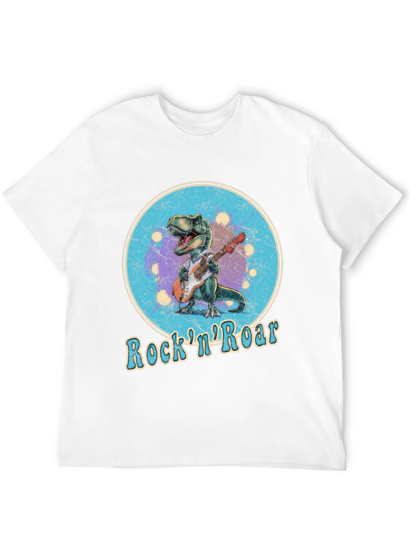 Rock n Roar Dinosaur Graphic T-Shirt