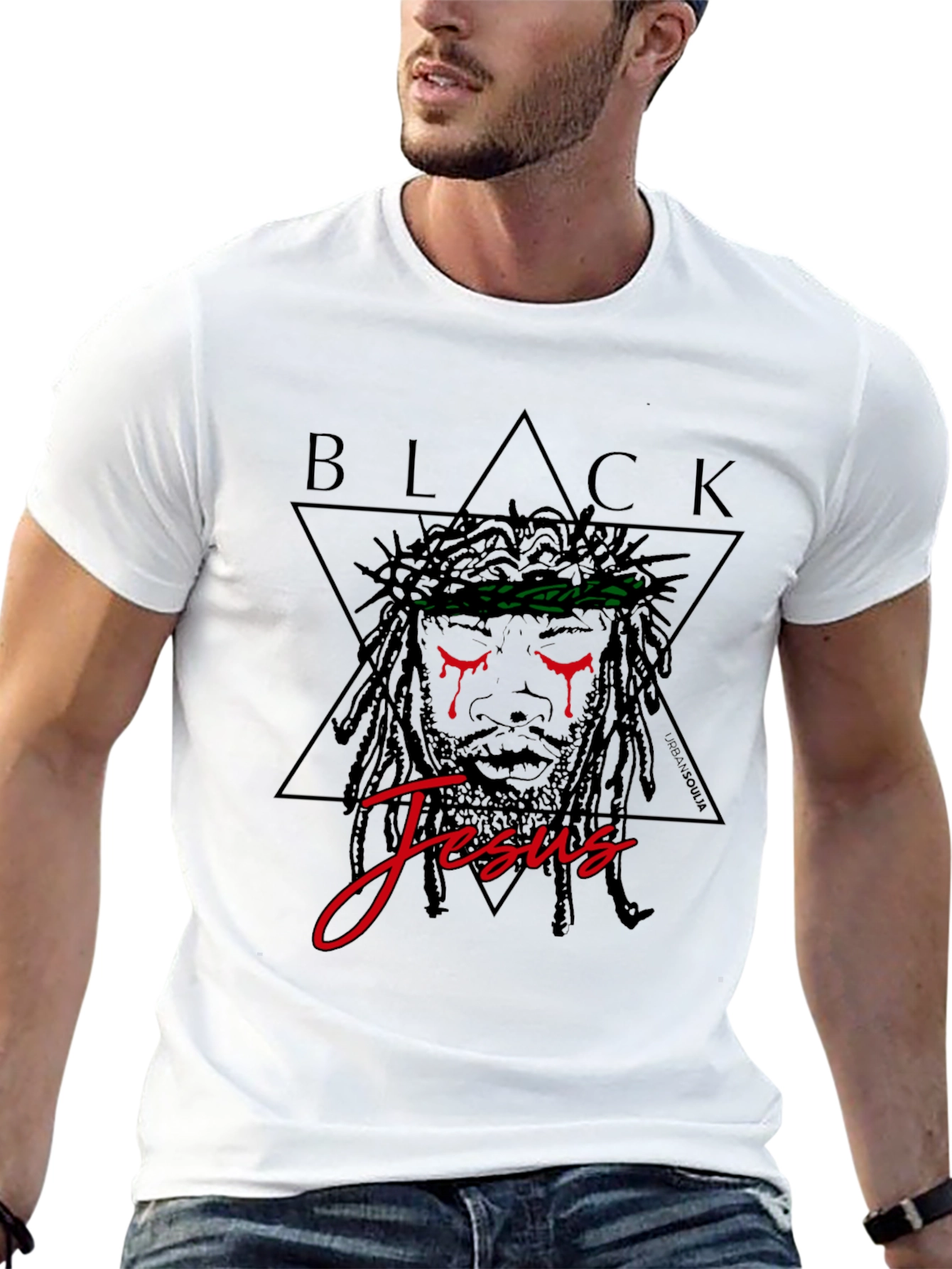 Black Jesus Graphic Tee - Stylish Streetwear