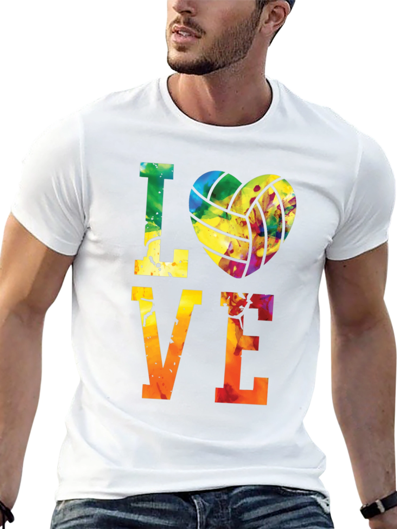 Love Volleyball Graphic Tee