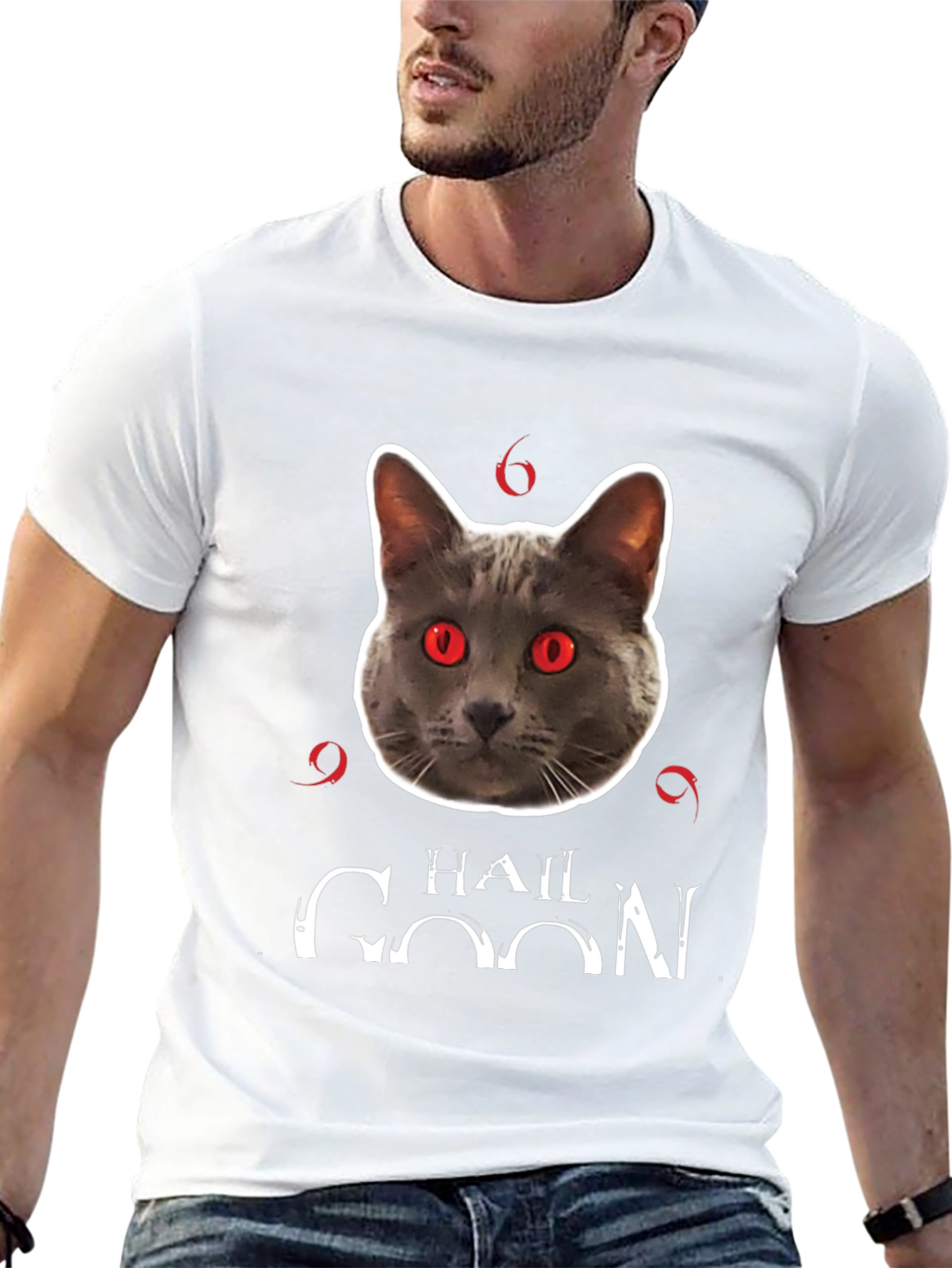 Hail Goon Cat Graphic T-Shirt
