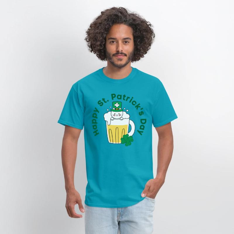 Happy St. Patrick’s Day Irish Funny Beer Cat Lover