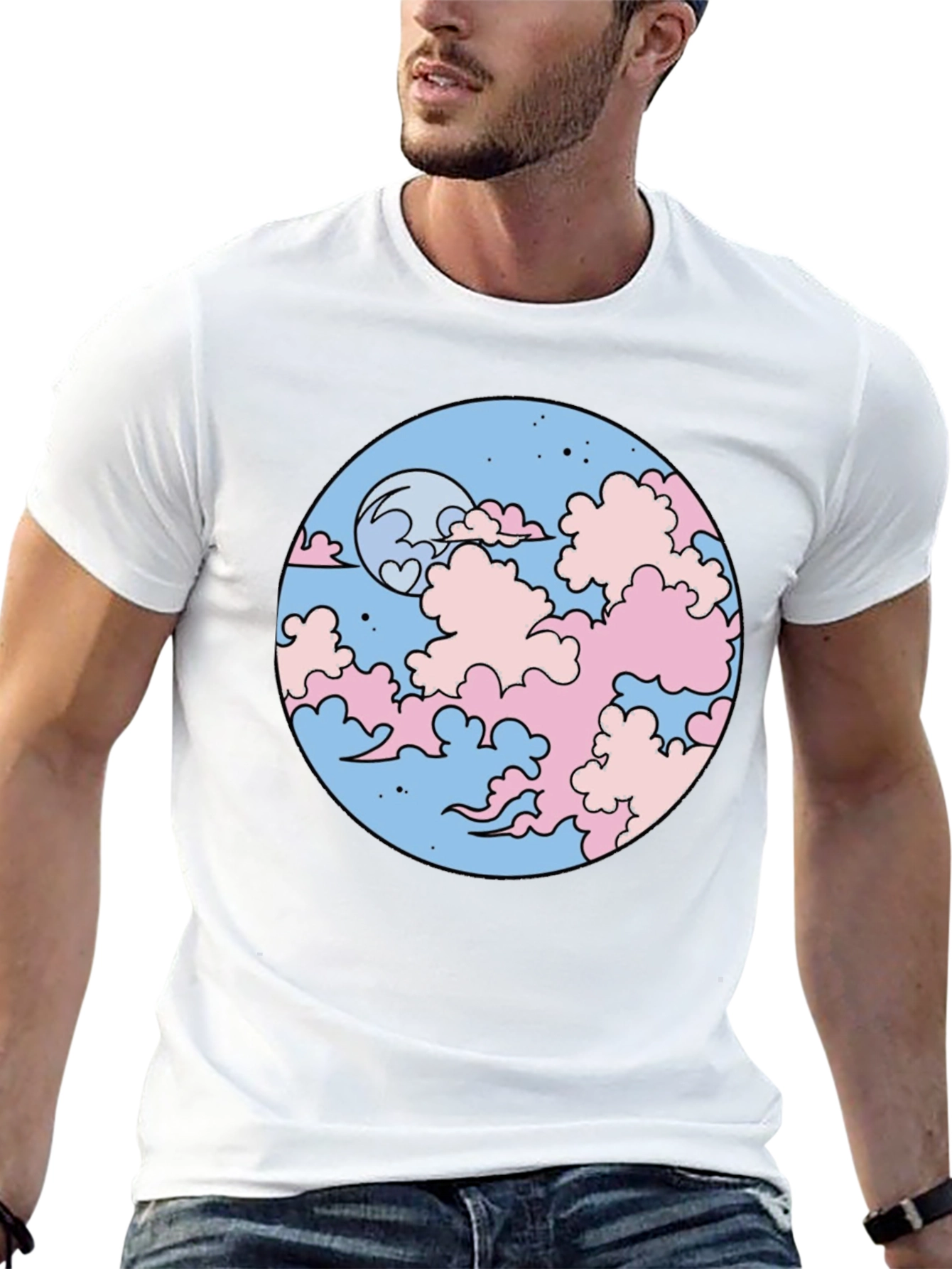 Pastel Dreamscape Graphic Tee - Stylish and Comfortable
