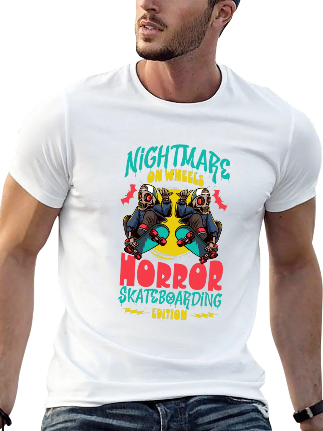 Nightmare on Wheels Skateboard T-Shirt
