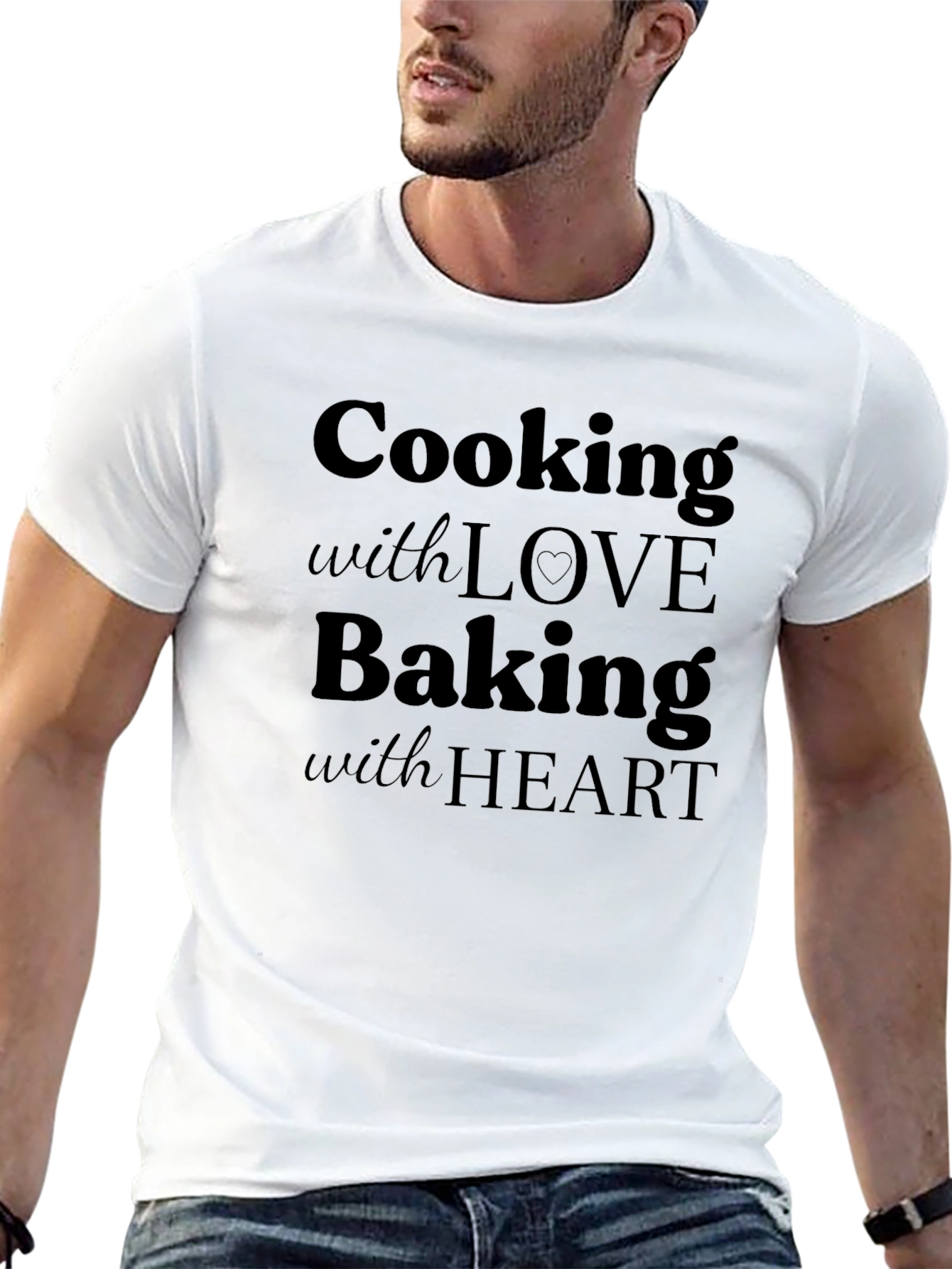 Cooking with Love Baking with Heart T-Shirt