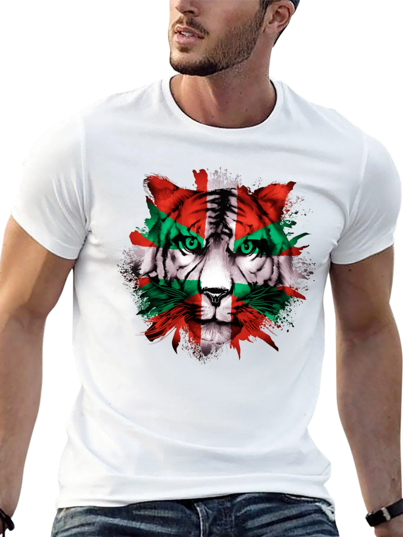 Basque Tiger Graphic Tee - Herritar Shirt