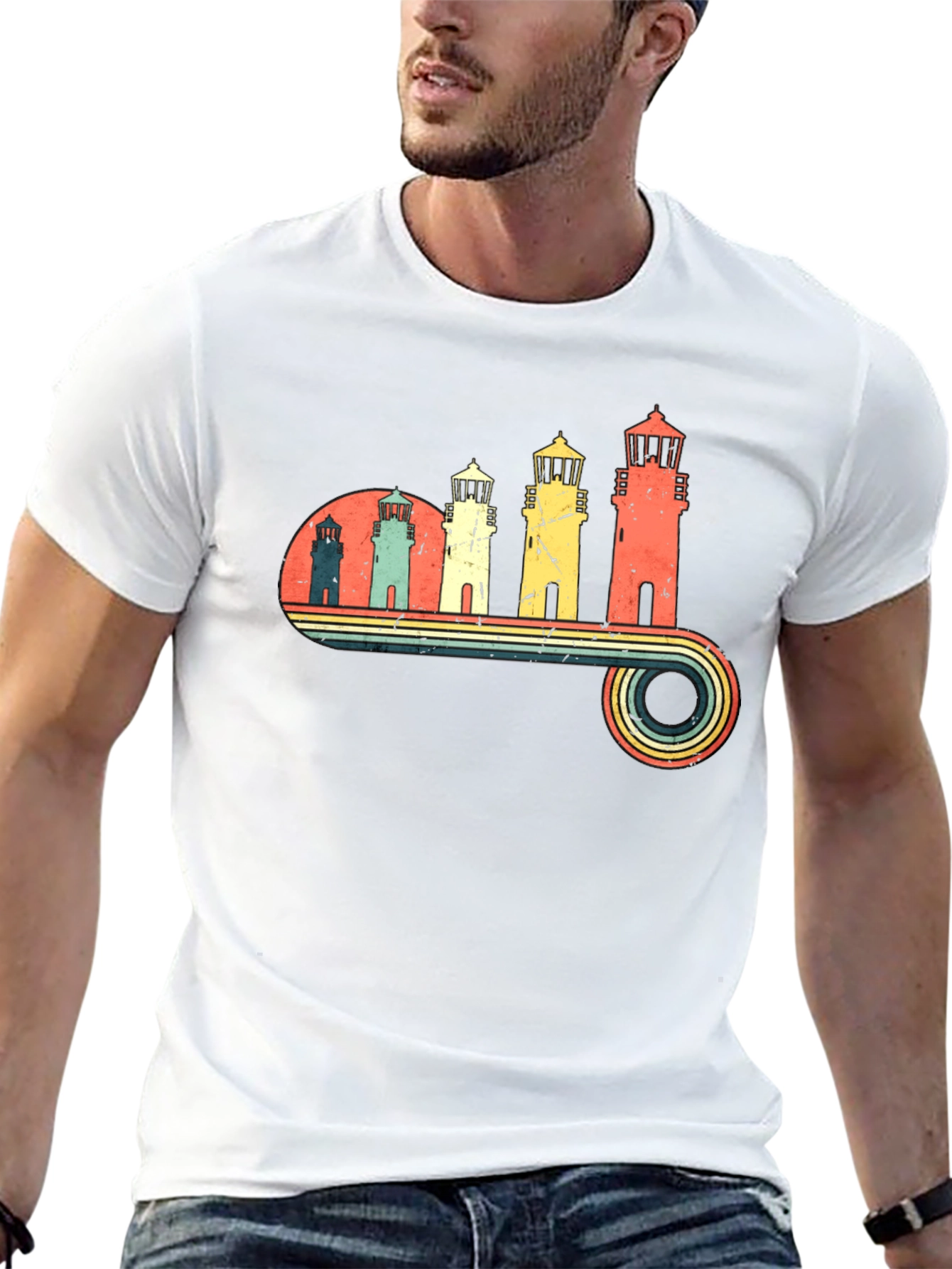 Retro Lighthouse T-Shirt