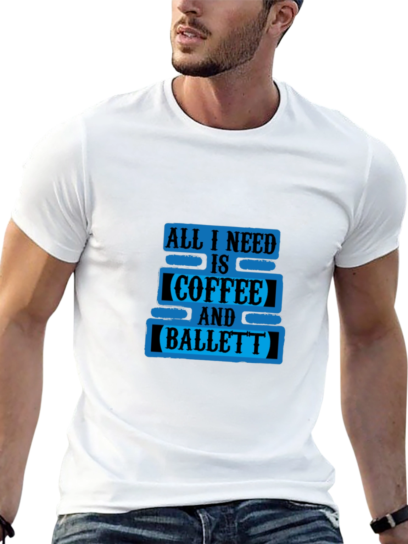 Coffee and Ballet Black T-Shirt