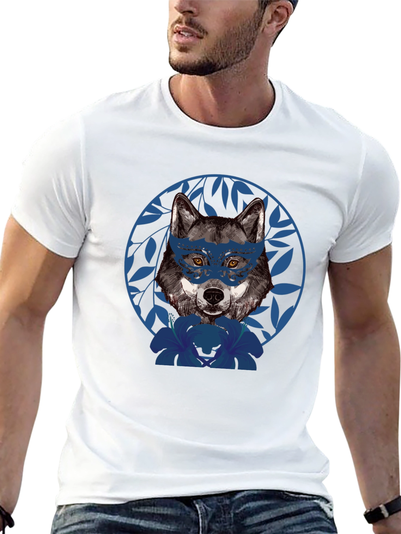 Wolf Mask Graphic Tee