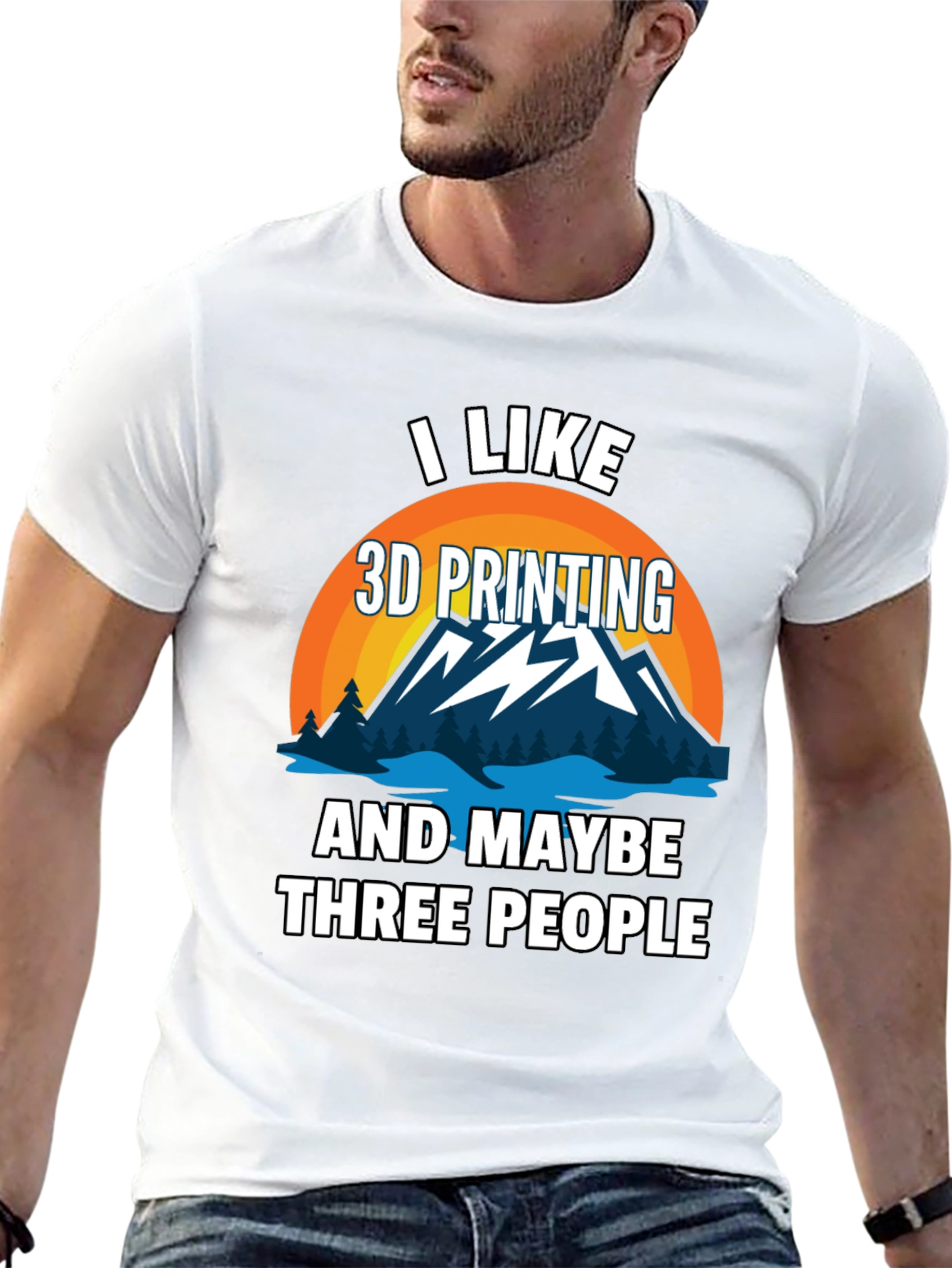 I Like 3D Printing Mens Graphic T-Shirt
