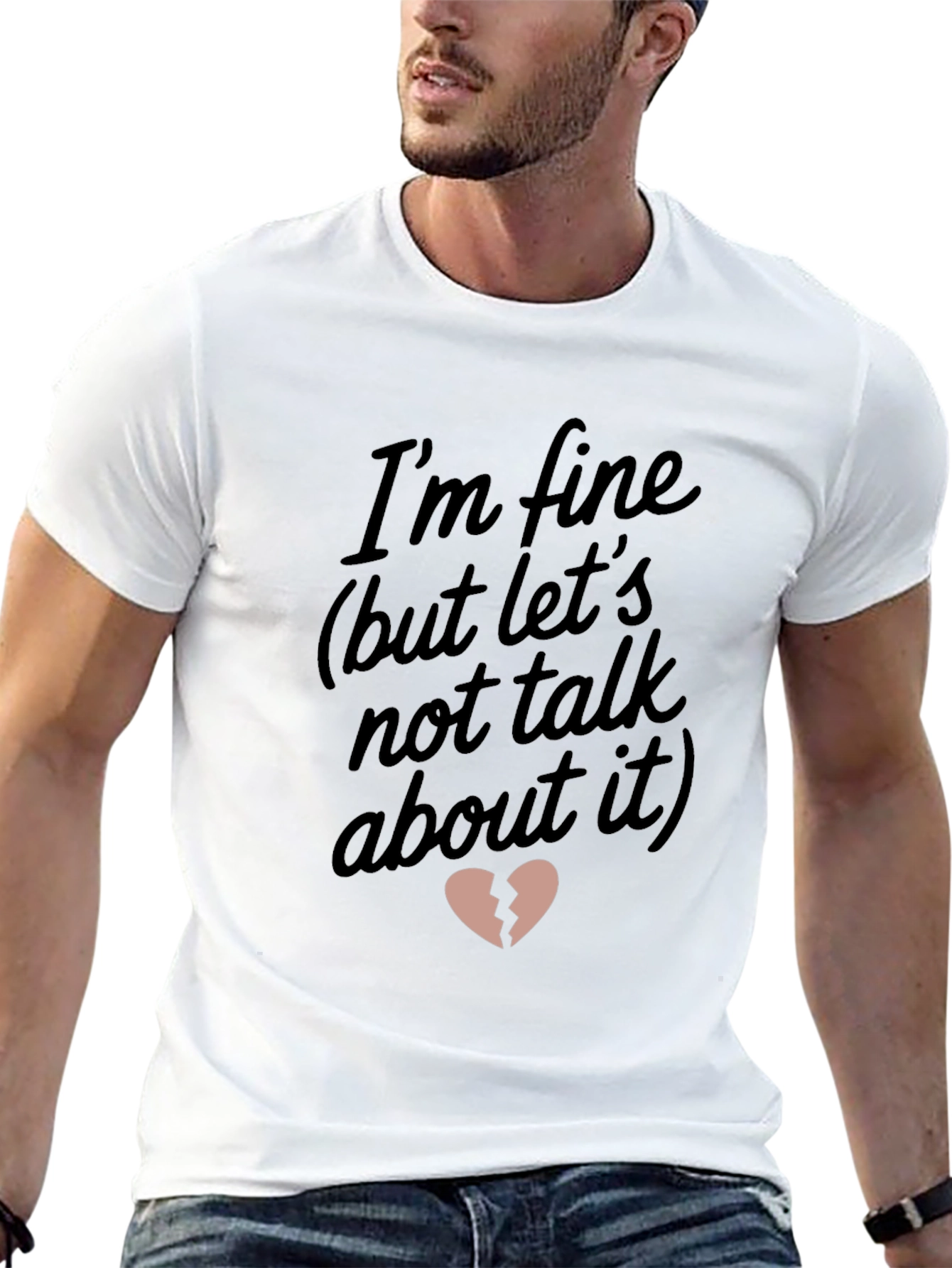 Im Fine Broken Heart Graphic Tee