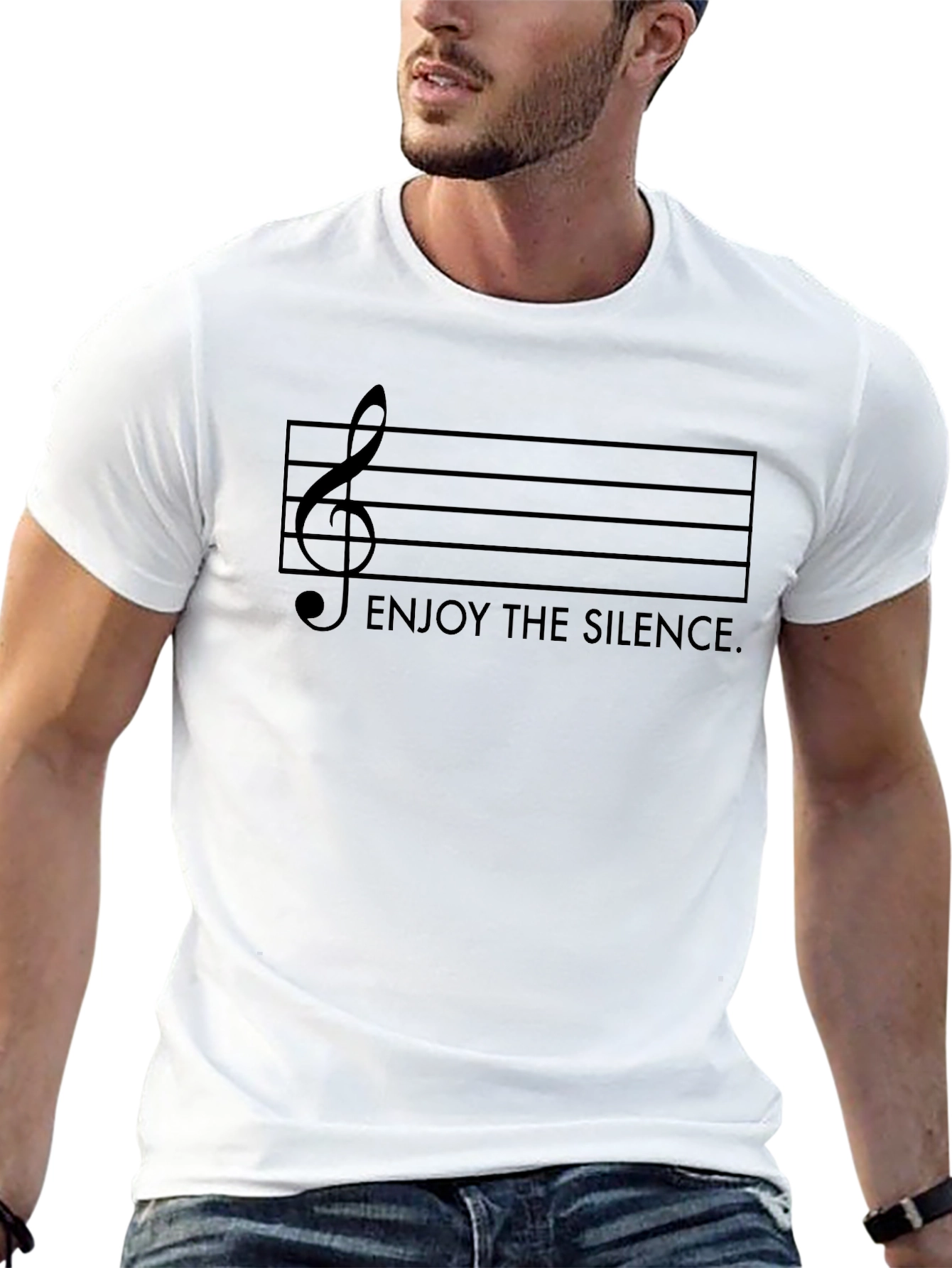 Enjoy the Silence Music T-Shirt - Black