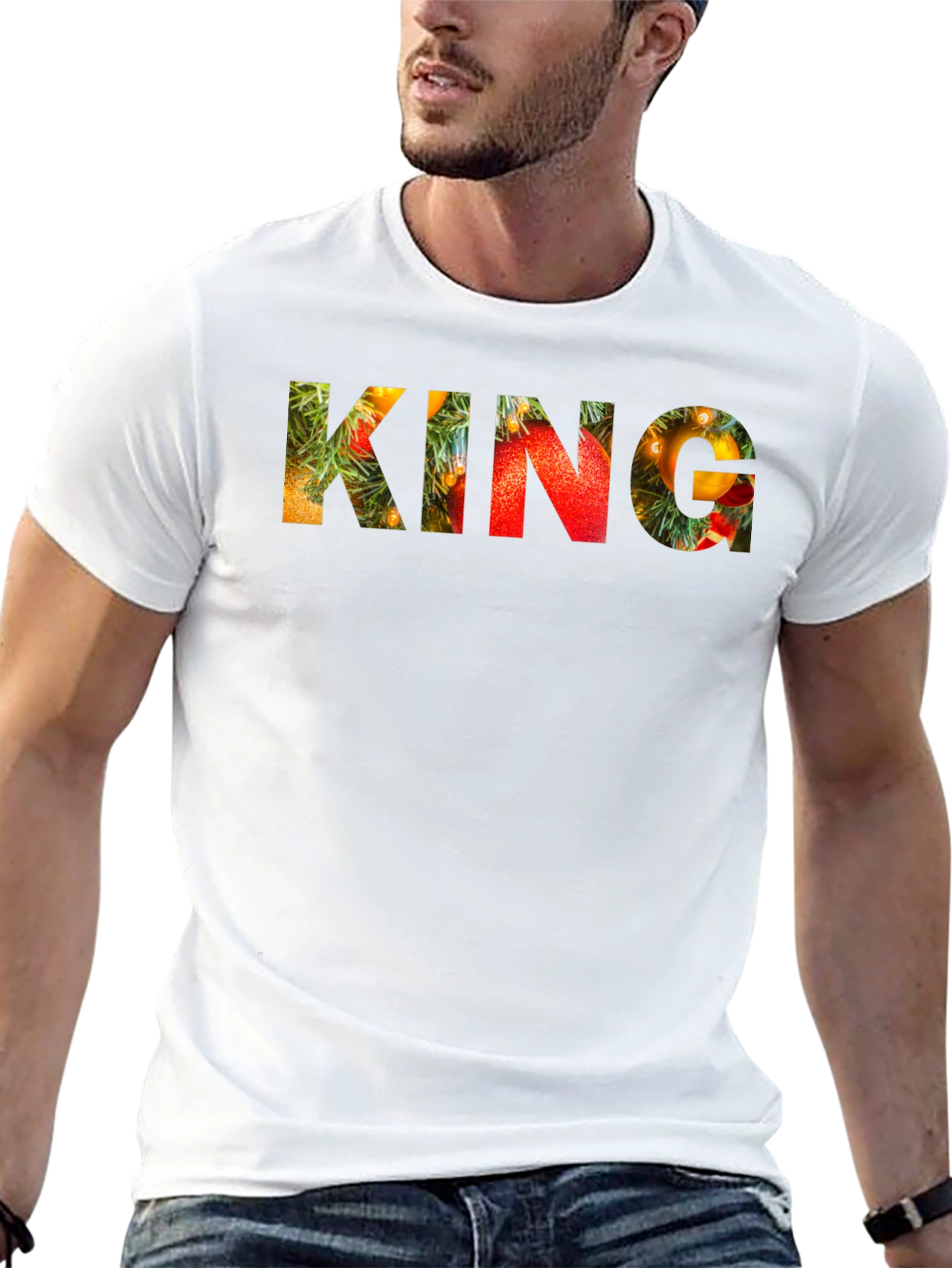 Festive KING Graphic Tee - Holiday Edition