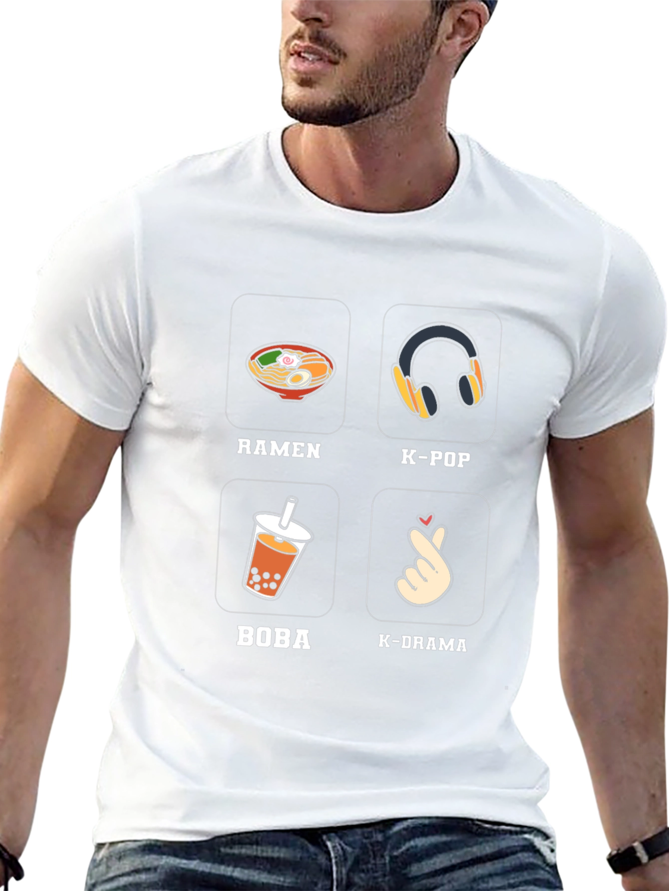 Ramen K-Pop Boba K-Drama T-Shirt