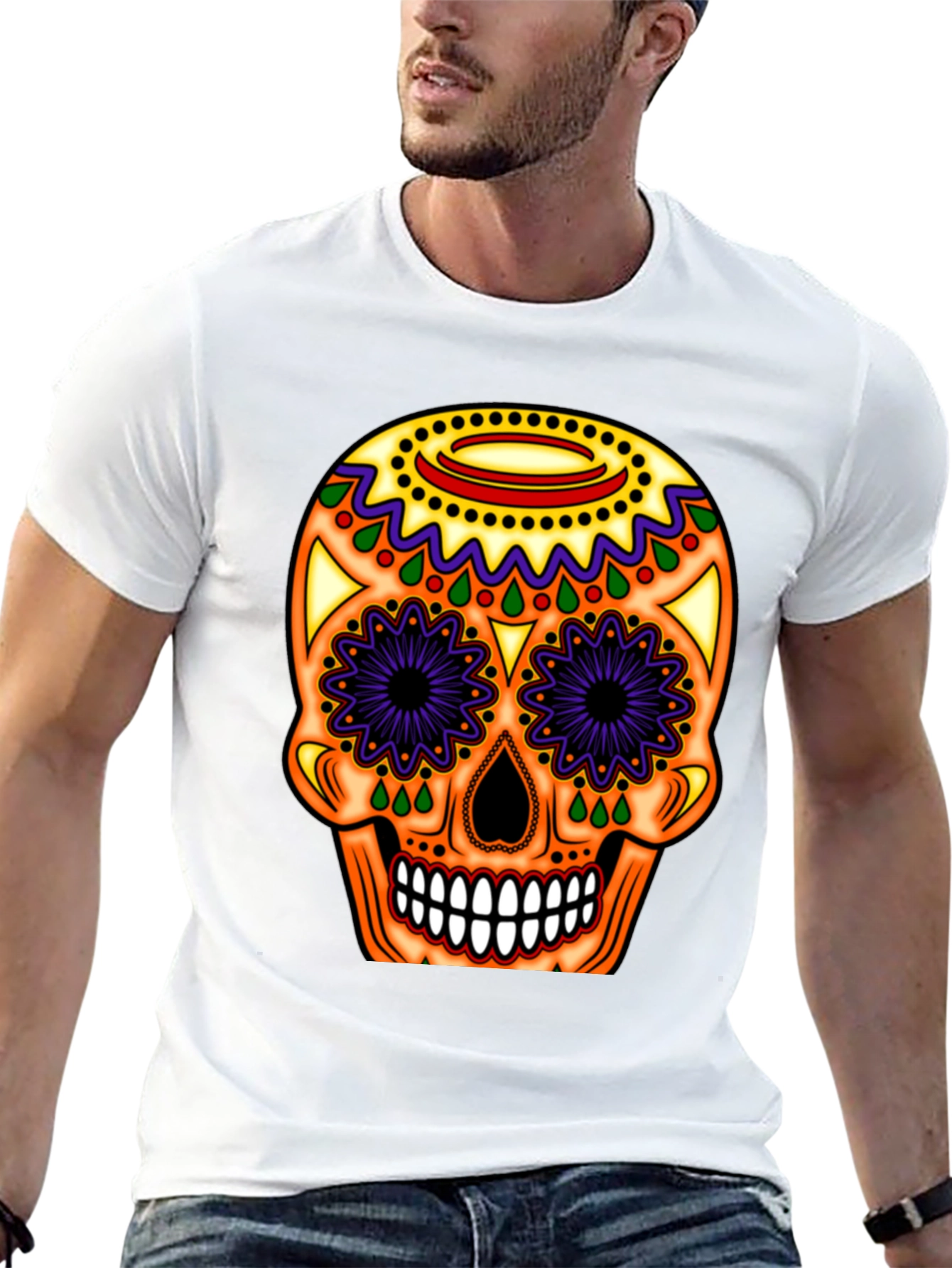 Sugar Skull T-Shirt - Day of the Dead Tee