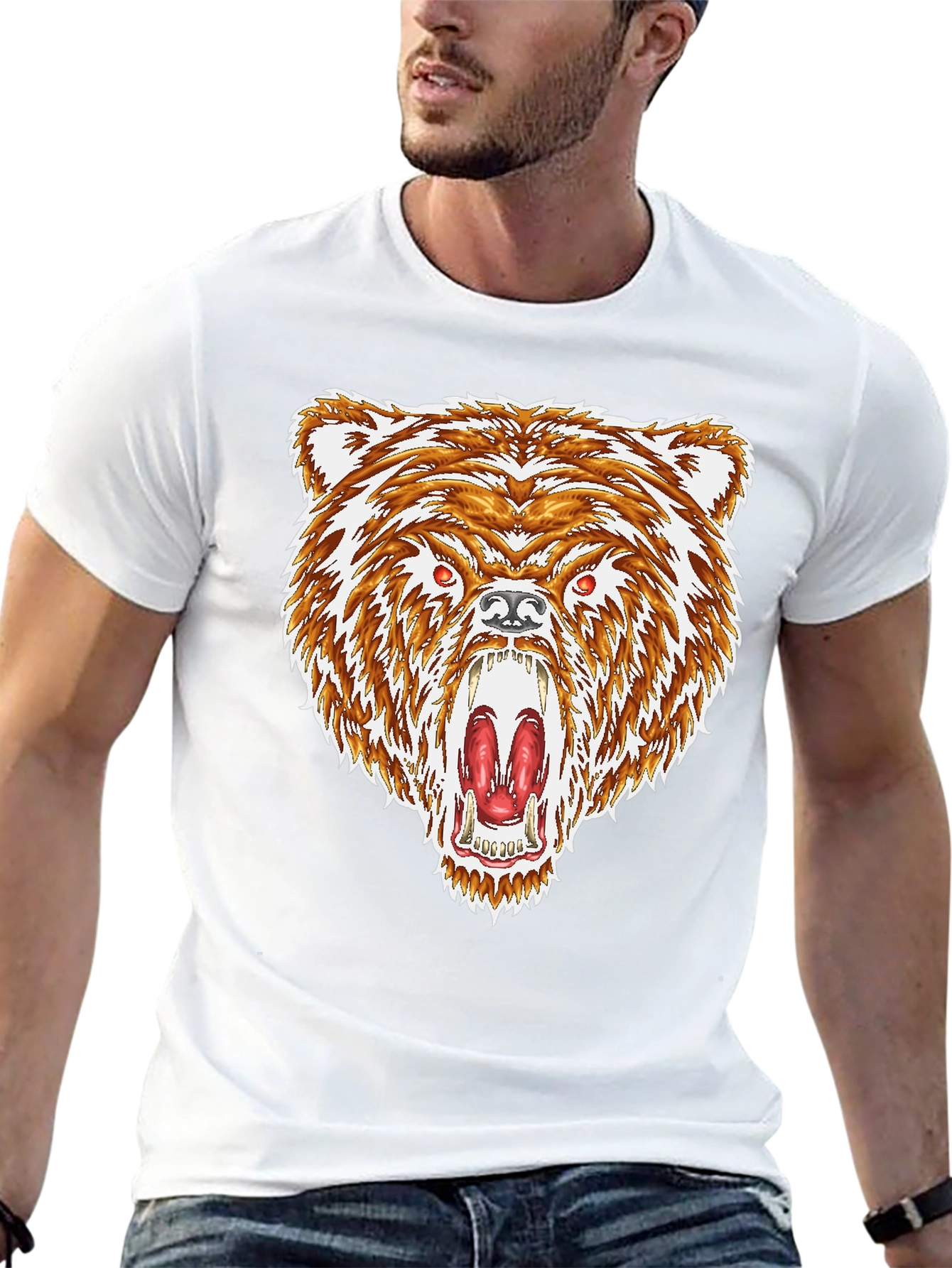 Bear Graphic Black T-Shirt
