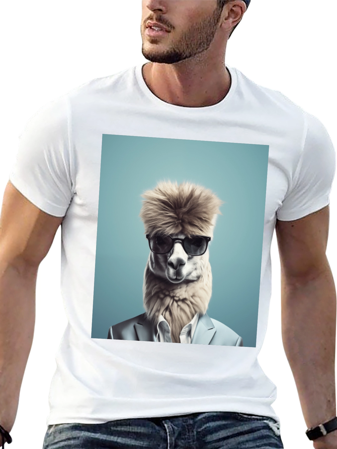 Alpaca Boss T-Shirt - Cool Graphic Tee