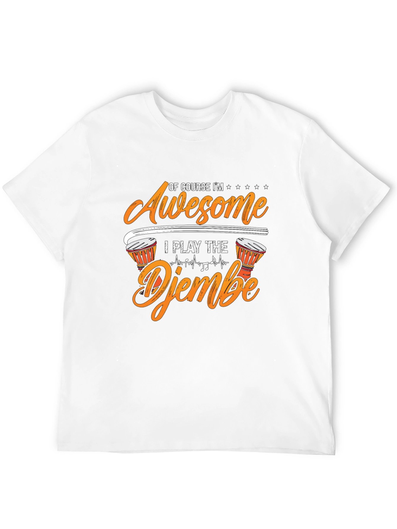 Awesome Djembe Player Graphic T-Shirt
