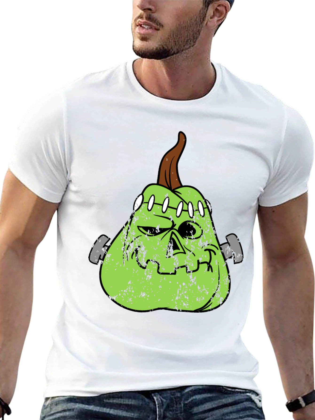 Frankenstein Pumpkin Halloween T-Shirt