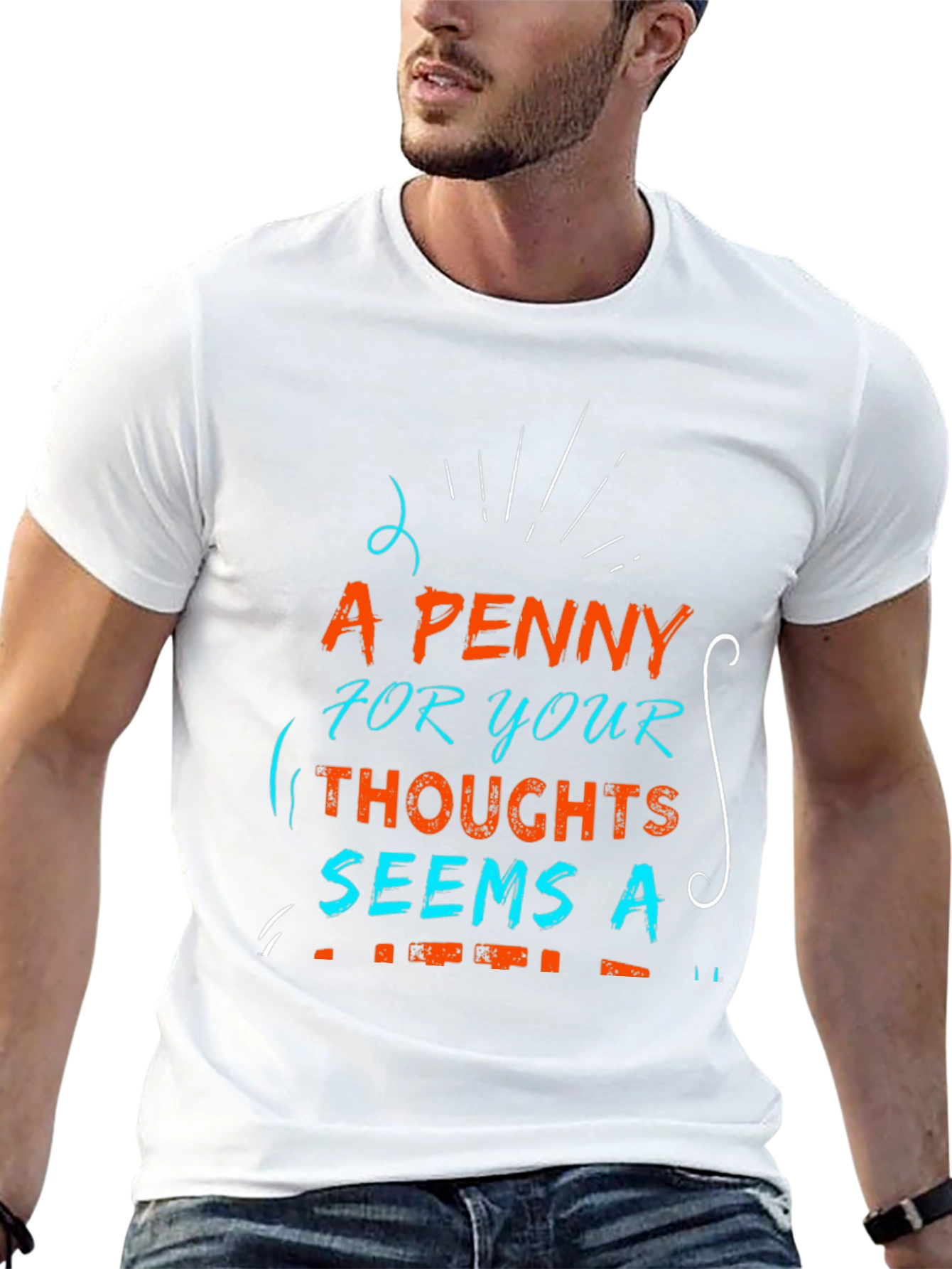 A Penny for Your Thoughts Graphic T-Shirt