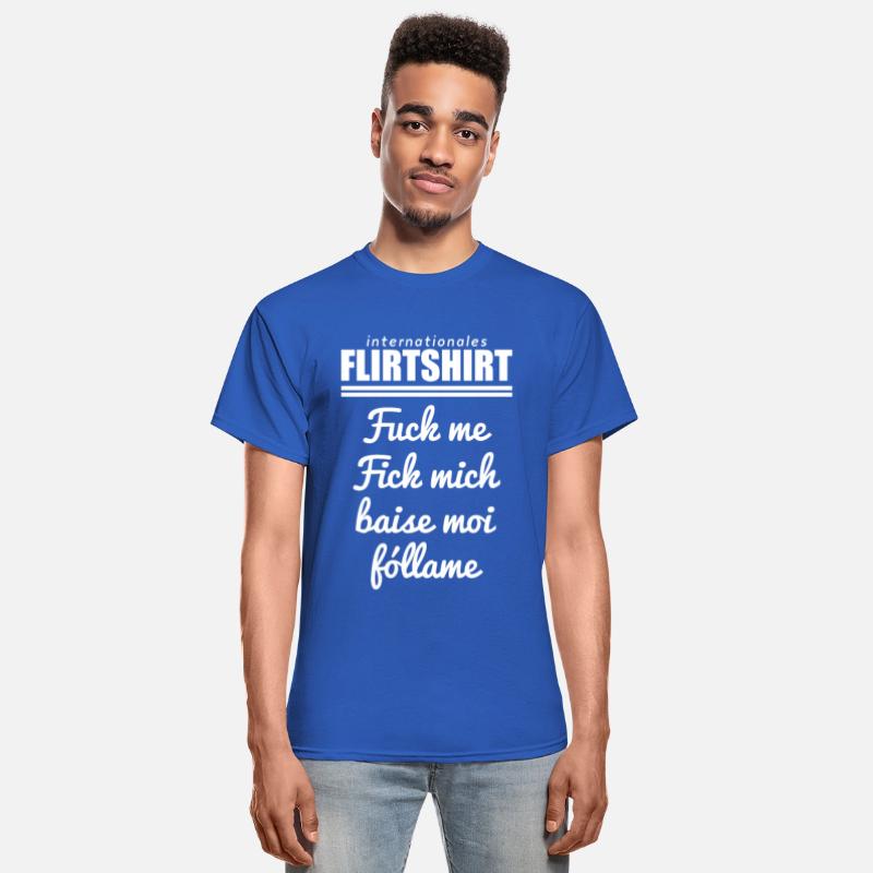 Internationale Flirtshirt Fuck me Baise moi