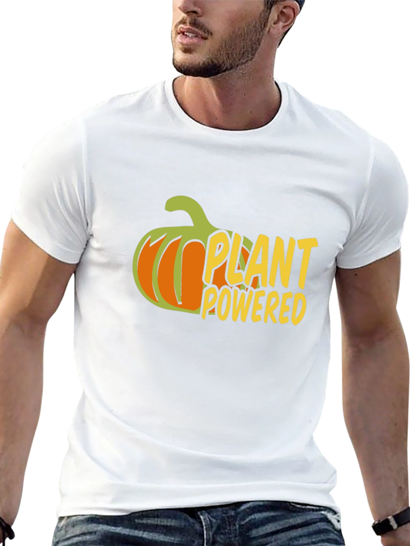 Plant Powered Vegan T-Shirt - Black