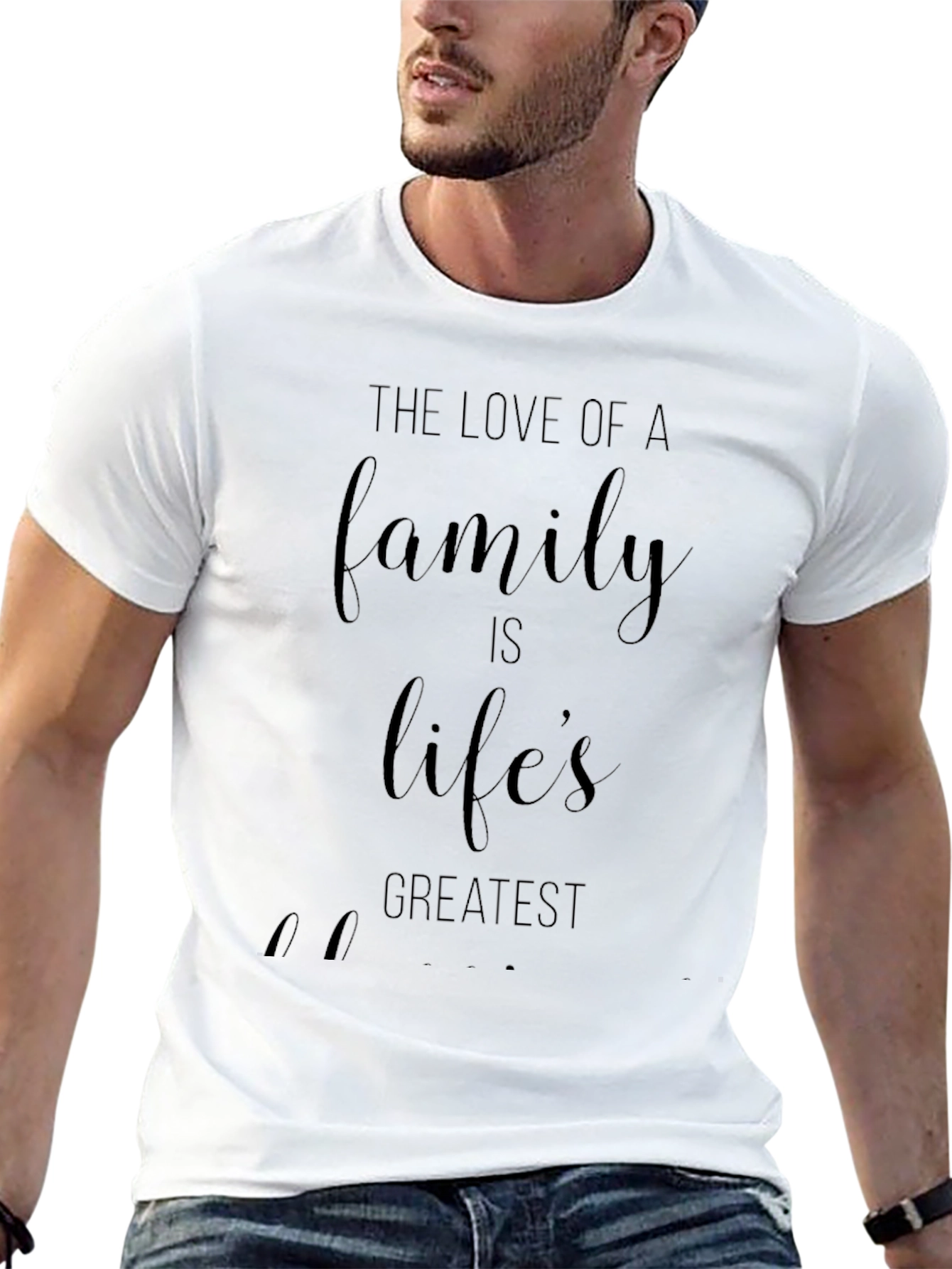 Love of Family Black Graphic Tee