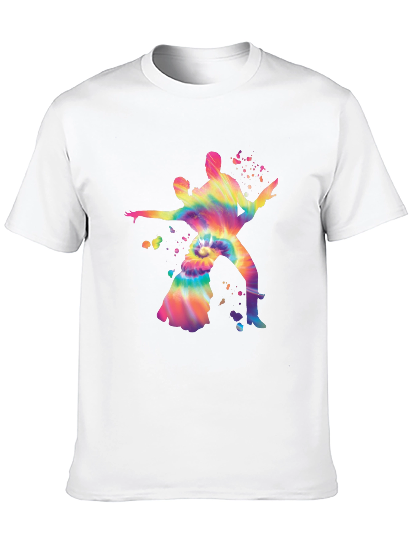 Dancing Couple Tie-Dye Graphic Tee