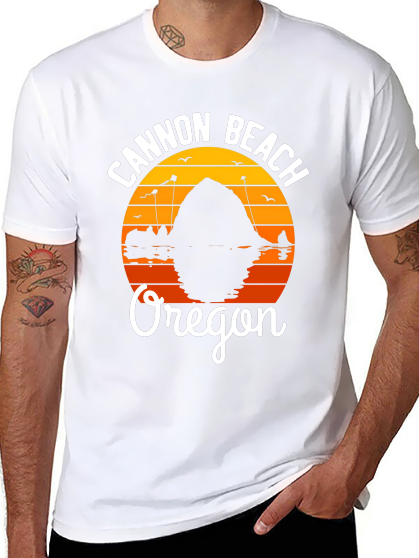Cannon Beach Oregon Graphic T-Shirt
