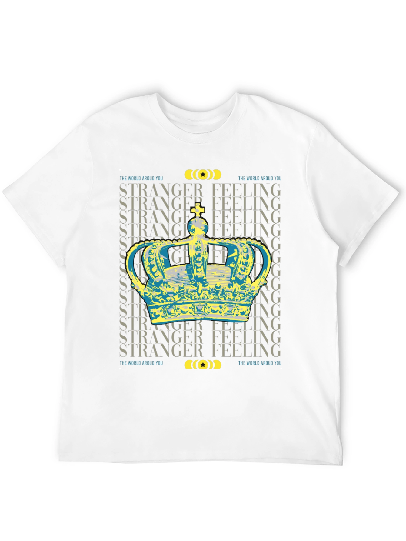 Stranger Feeling Crown Graphic Black T-Shirt