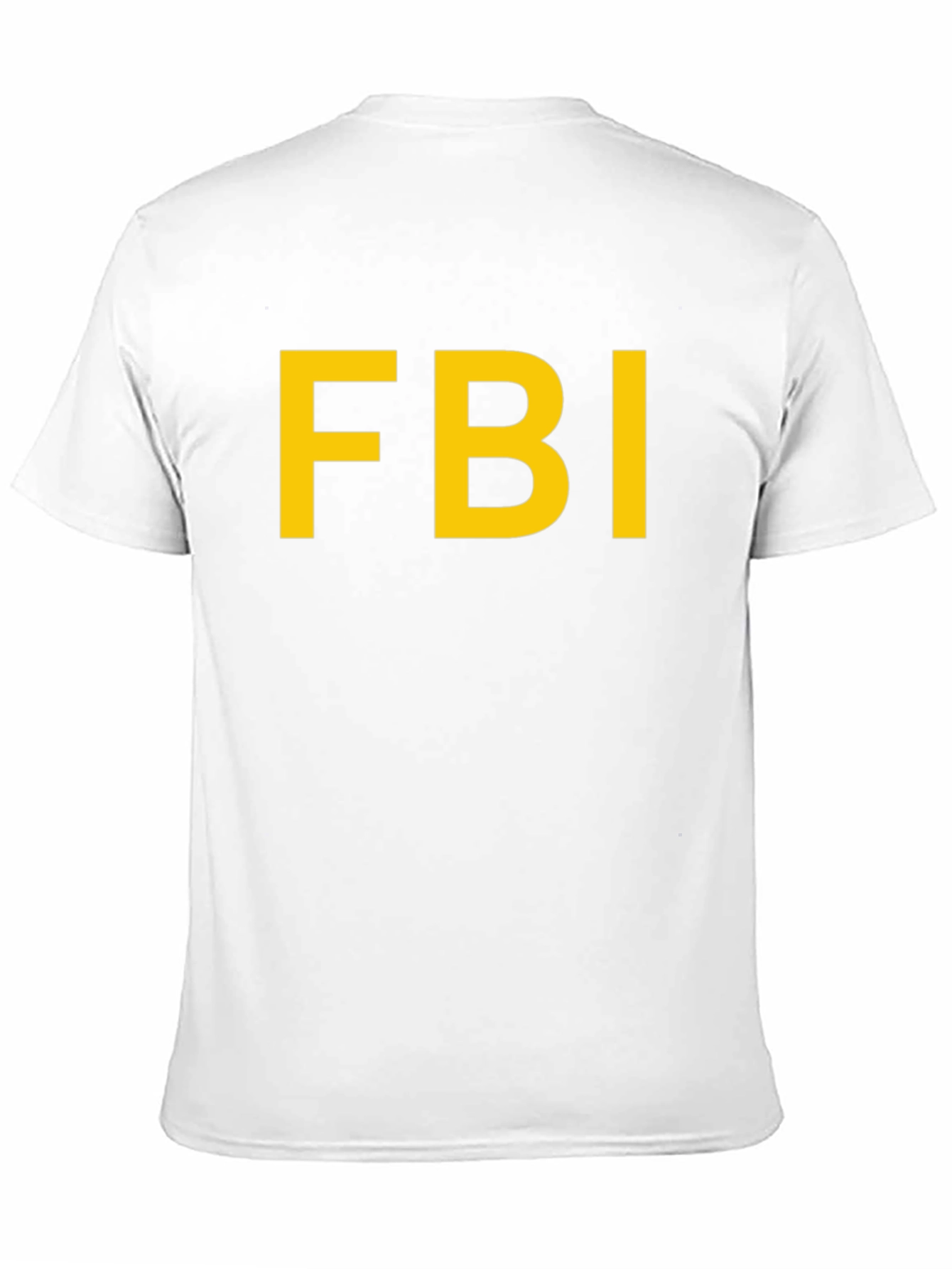 FBI T-Shirt - Bold Yellow Print