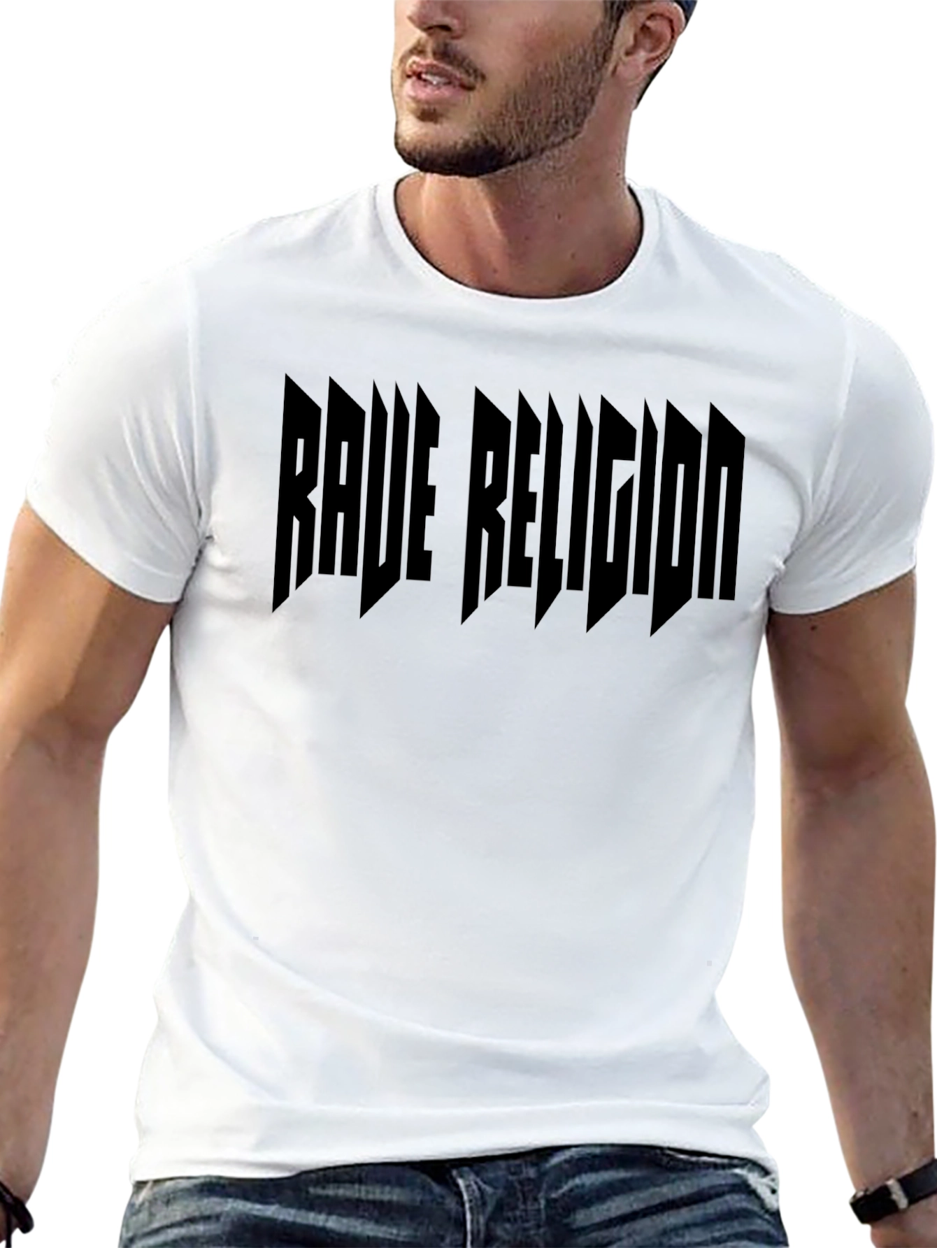 Rave Religion Black Graphic T-Shirt