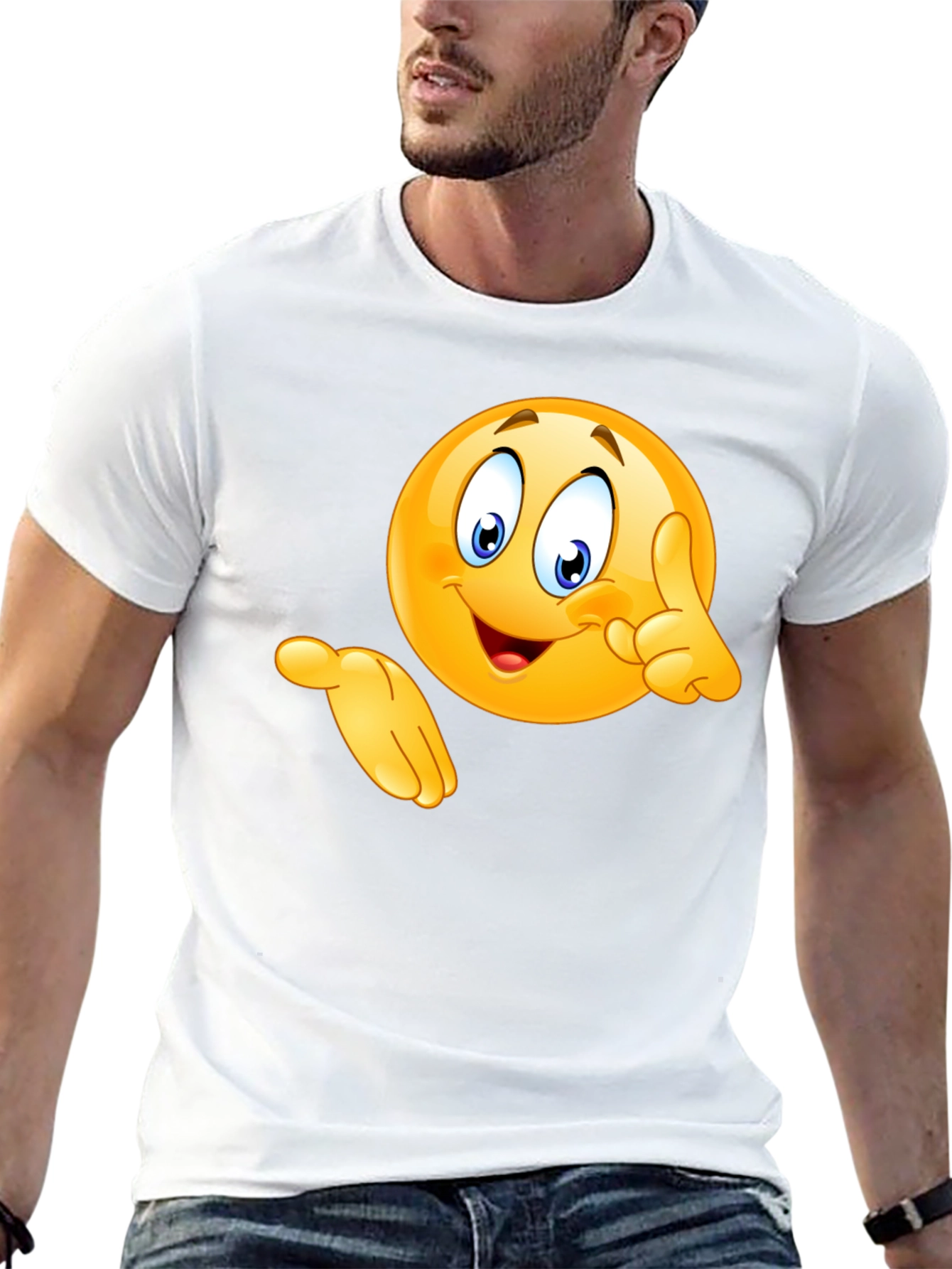 Emoji Graphic Black T-Shirt - Fun & Casual