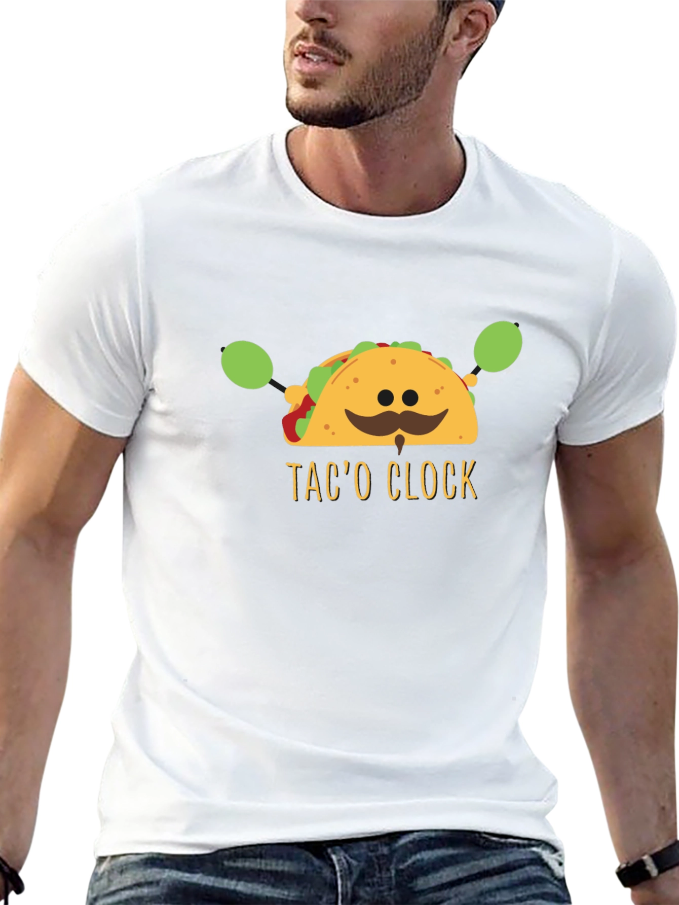 Taco OClock Graphic T-Shirt - Funny Foodie Tee