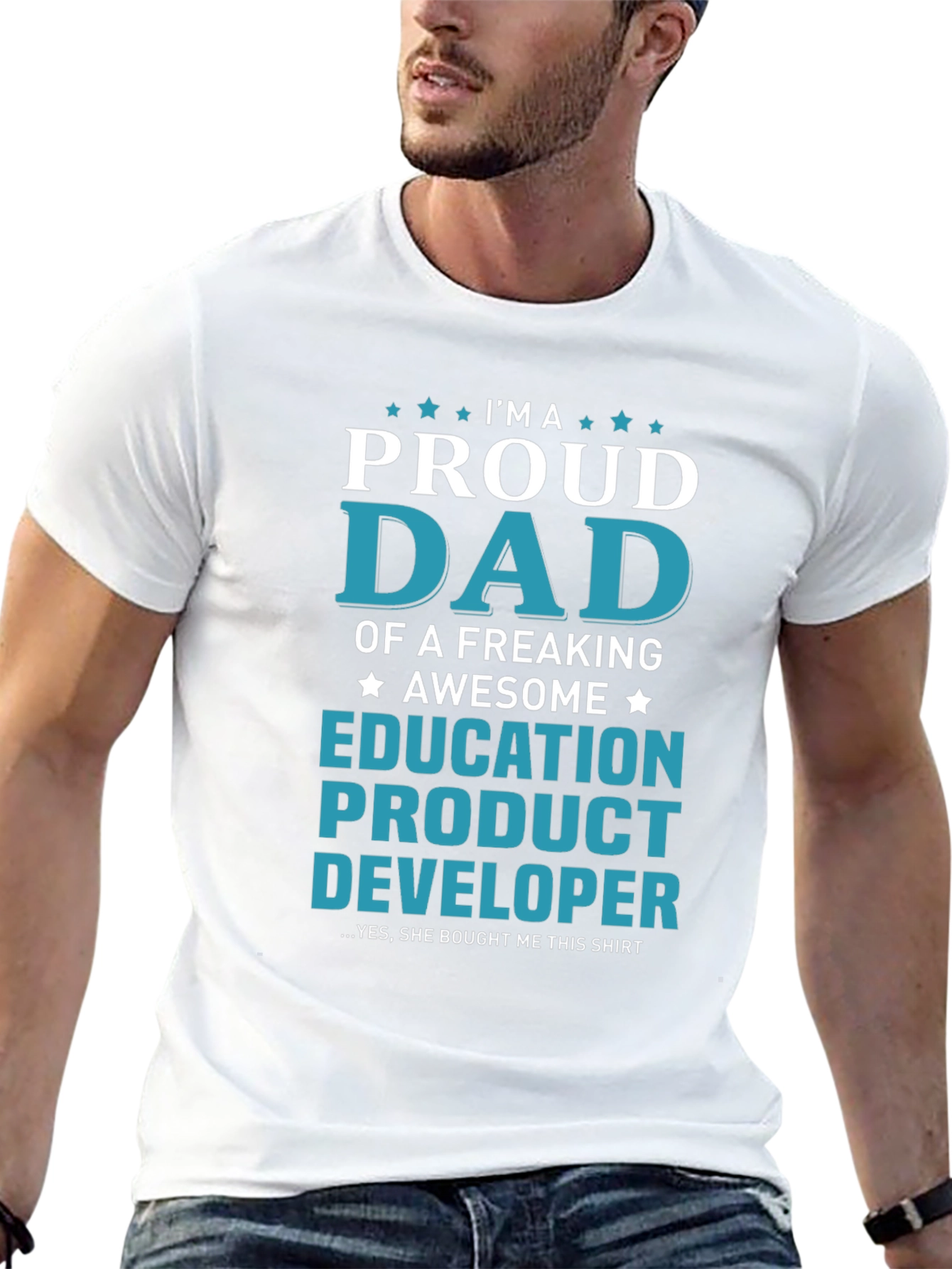Proud Dad Education Product Developer Graphic T-Shirt