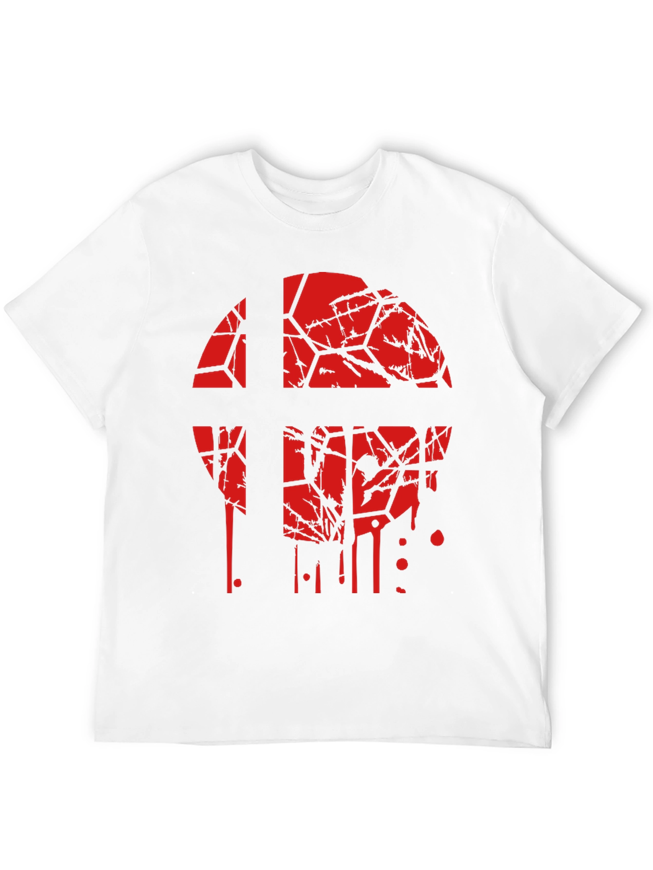 Smash Bros Shattered Logo Black T-Shirt