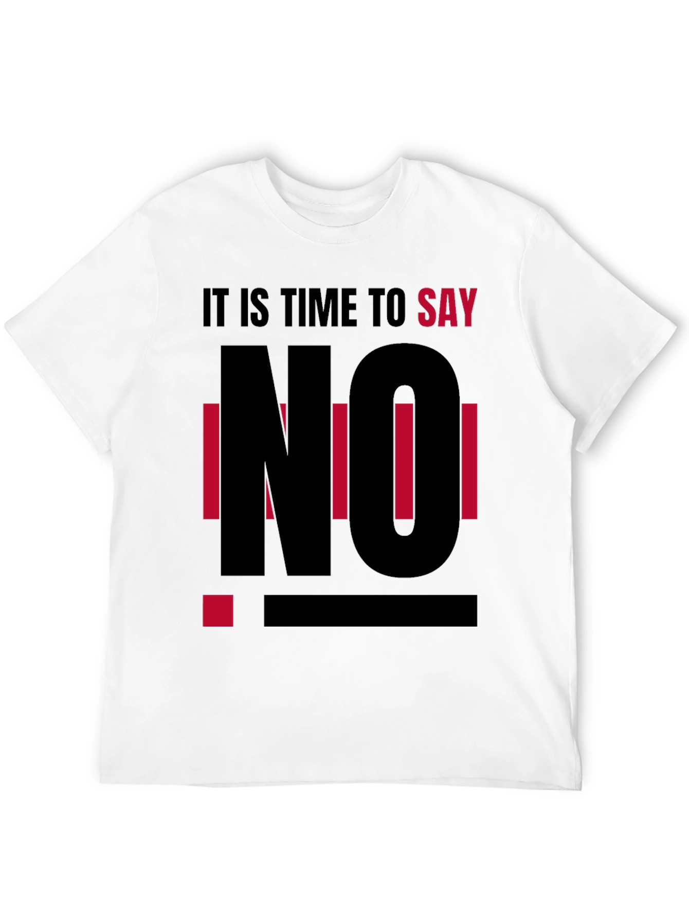 Say No T-Shirt - Black Graphic Tee