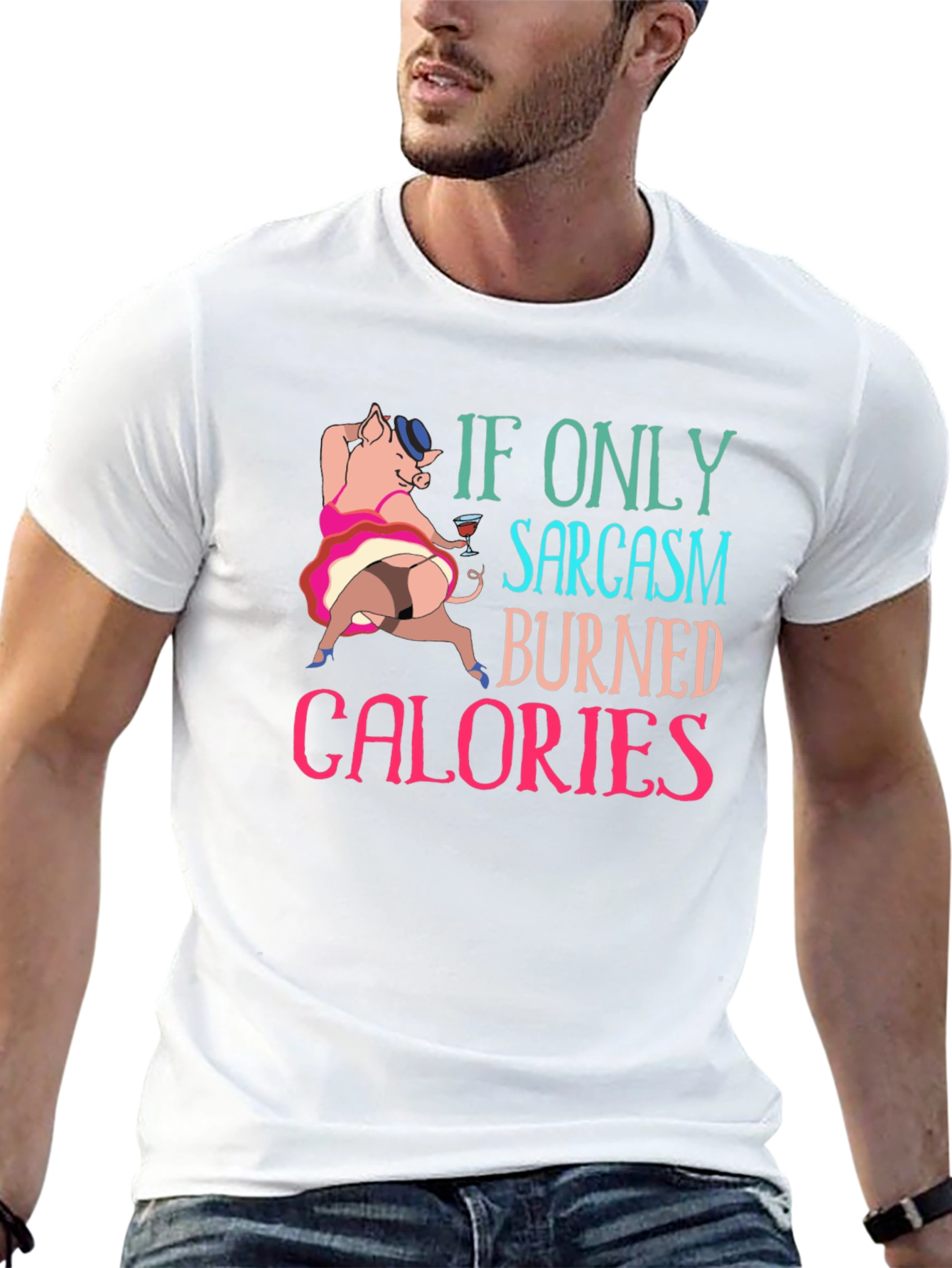 Sarcasm Burns Calories Graphic T-Shirt