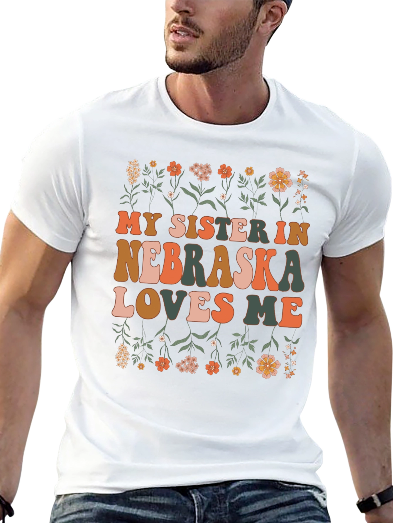 My Sister in Nebraska Loves Me Graphic Tee