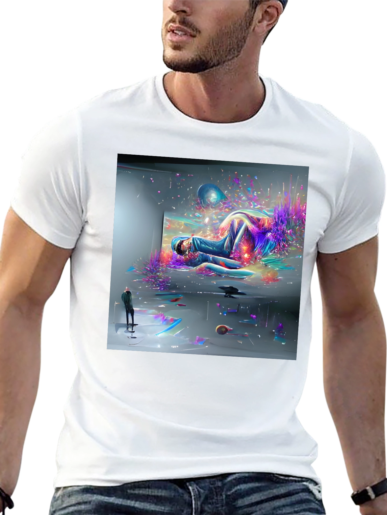 Abstract Art Black Tee