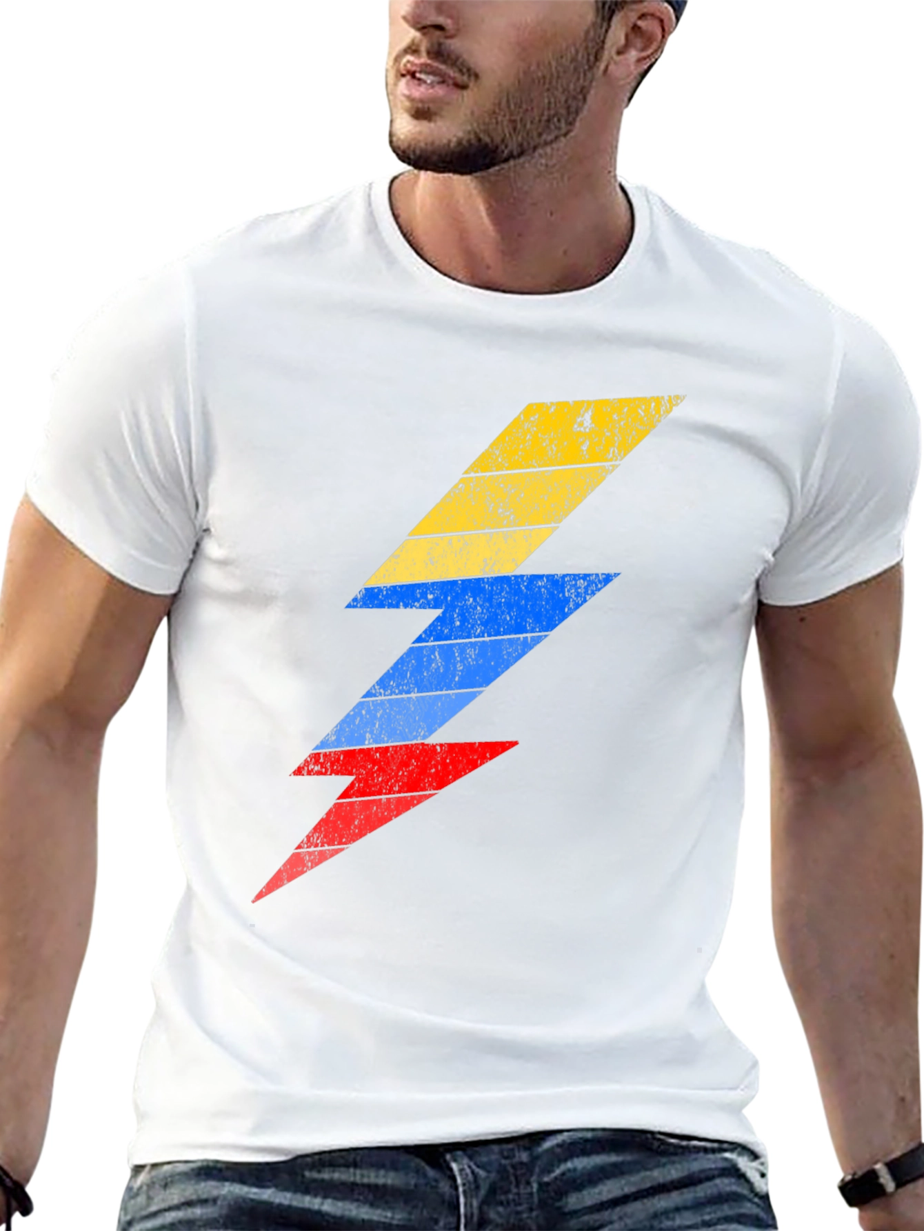 Retro Bolt T-Shirt - Lightning Design Tee