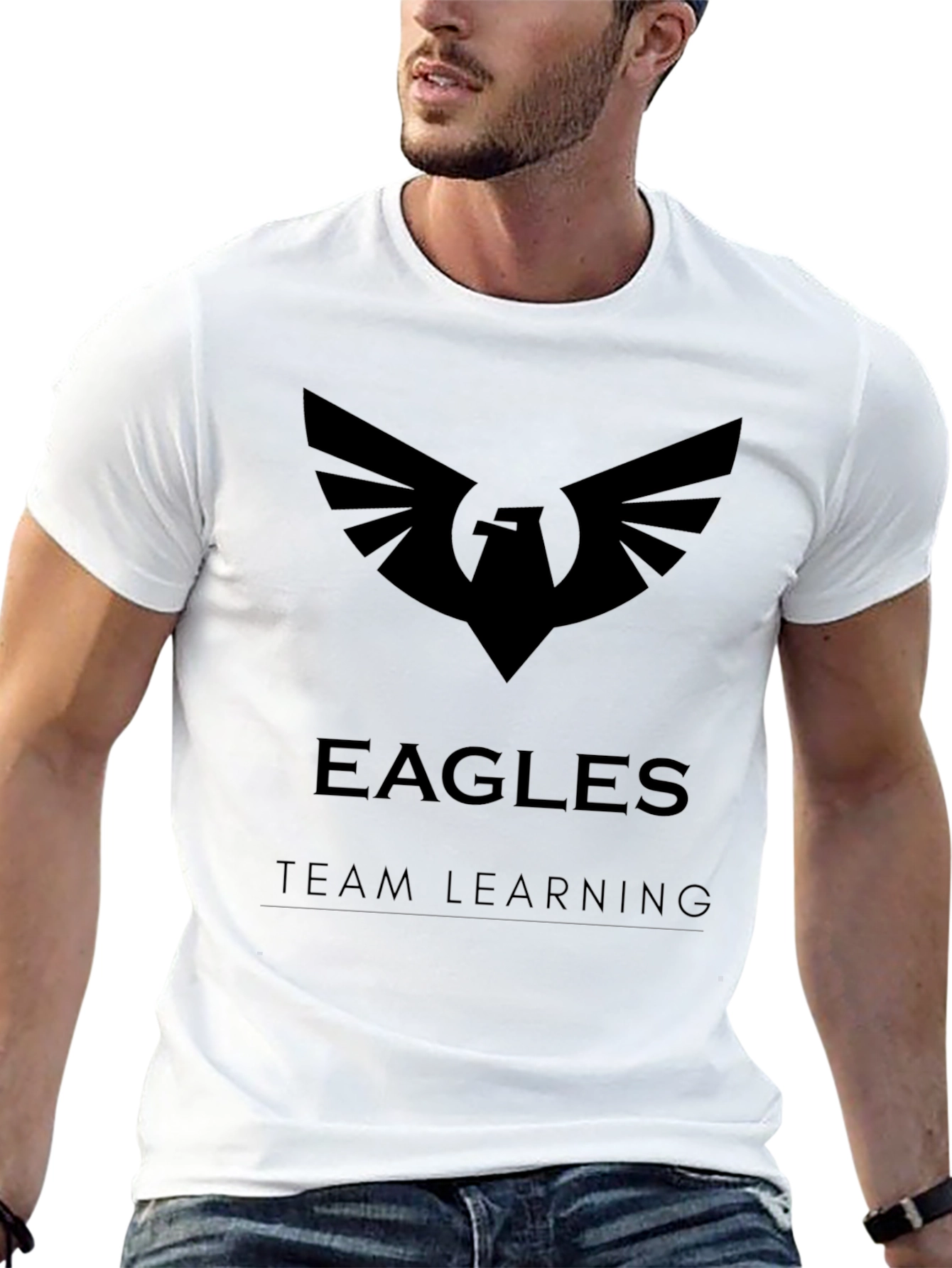 Eagles Team Learning Black T-Shirt