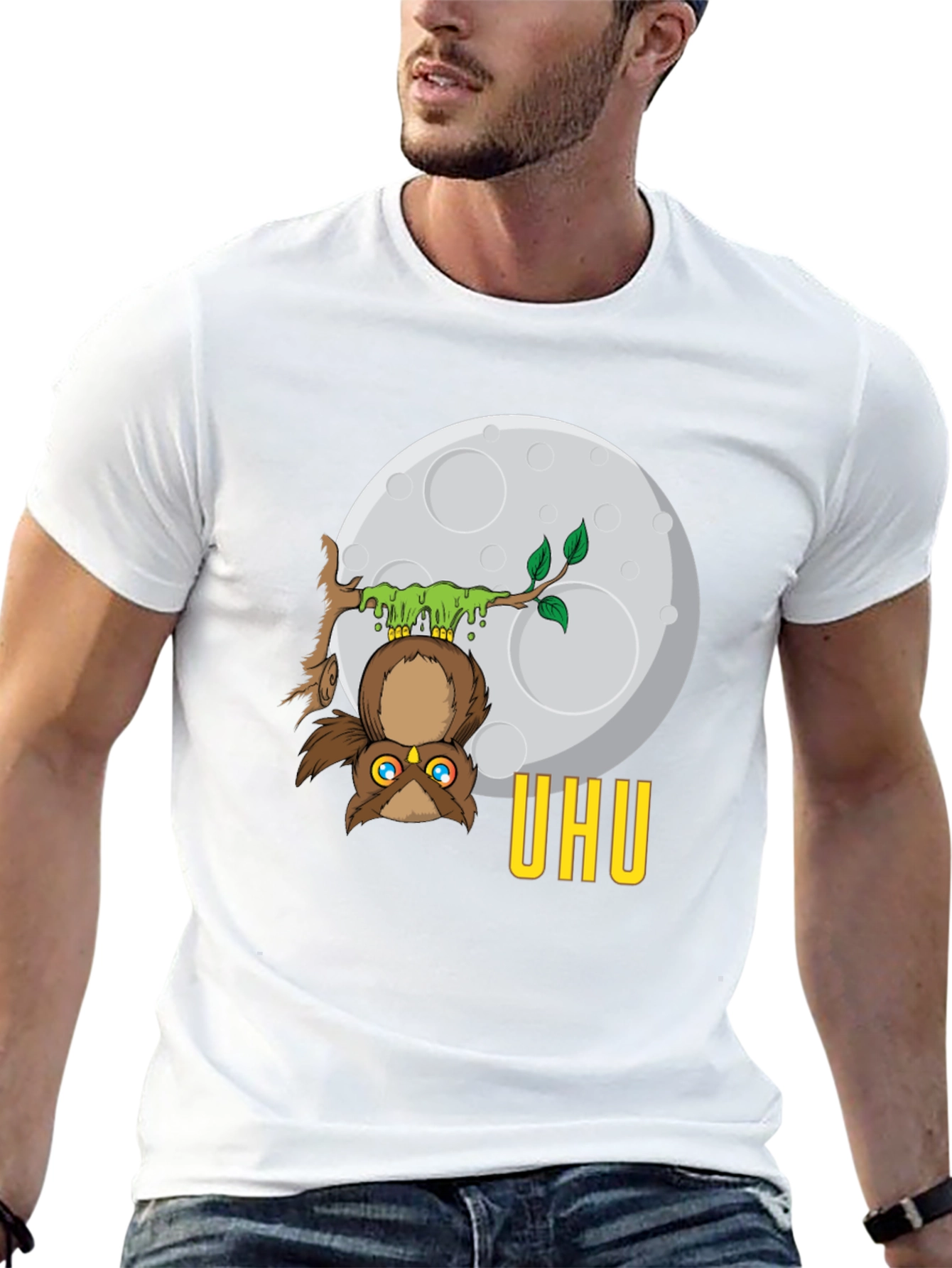 UHU Upside Down Owl T-Shirt