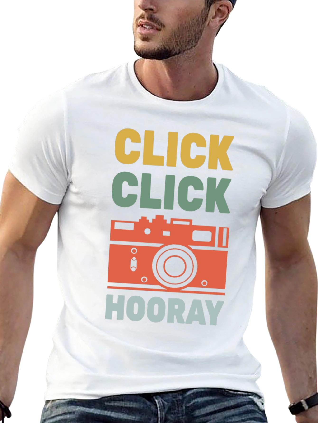 Retro Camera T-Shirt - Click Hooray!