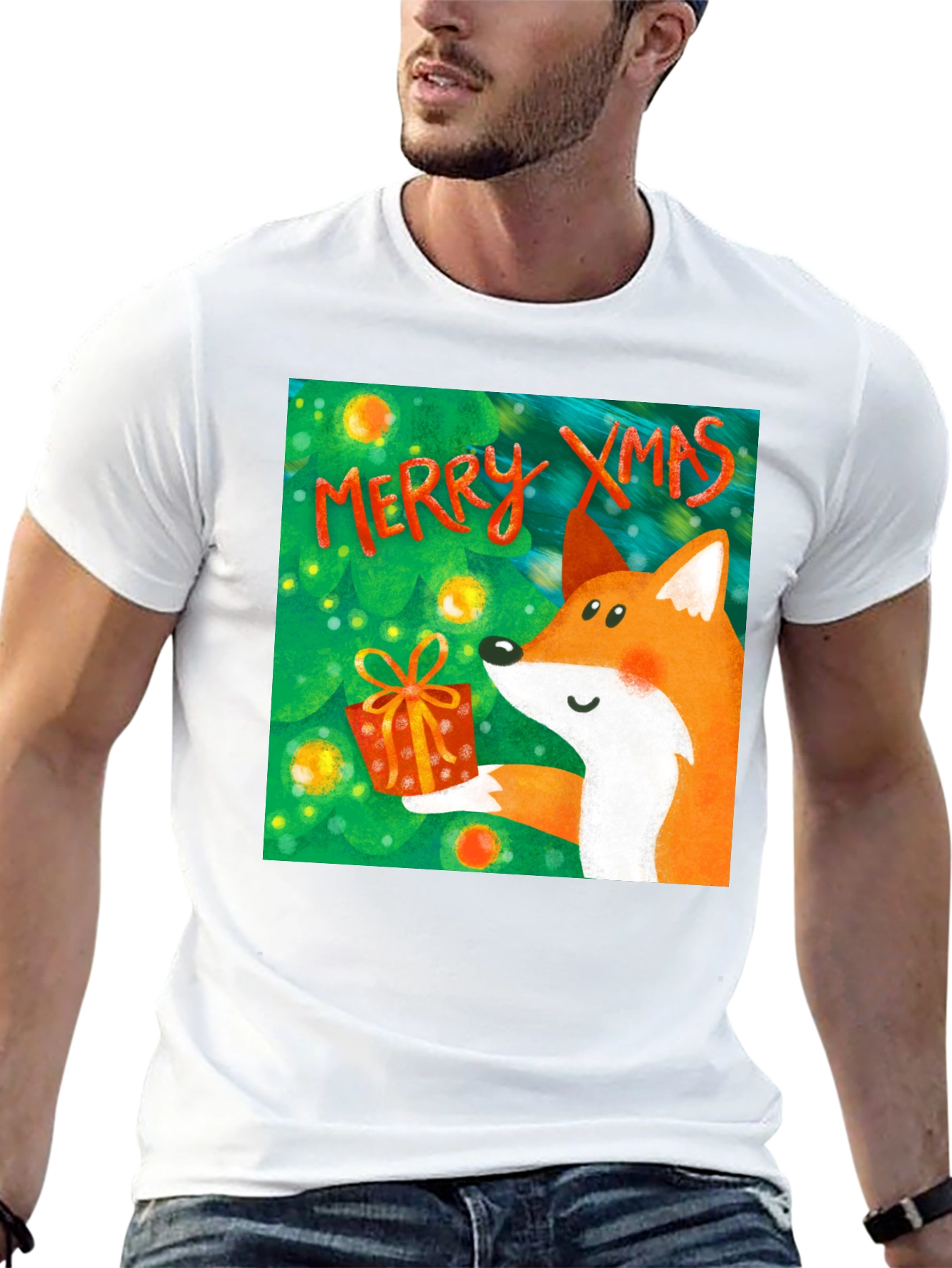 Festive Fox Xmas T-Shirt