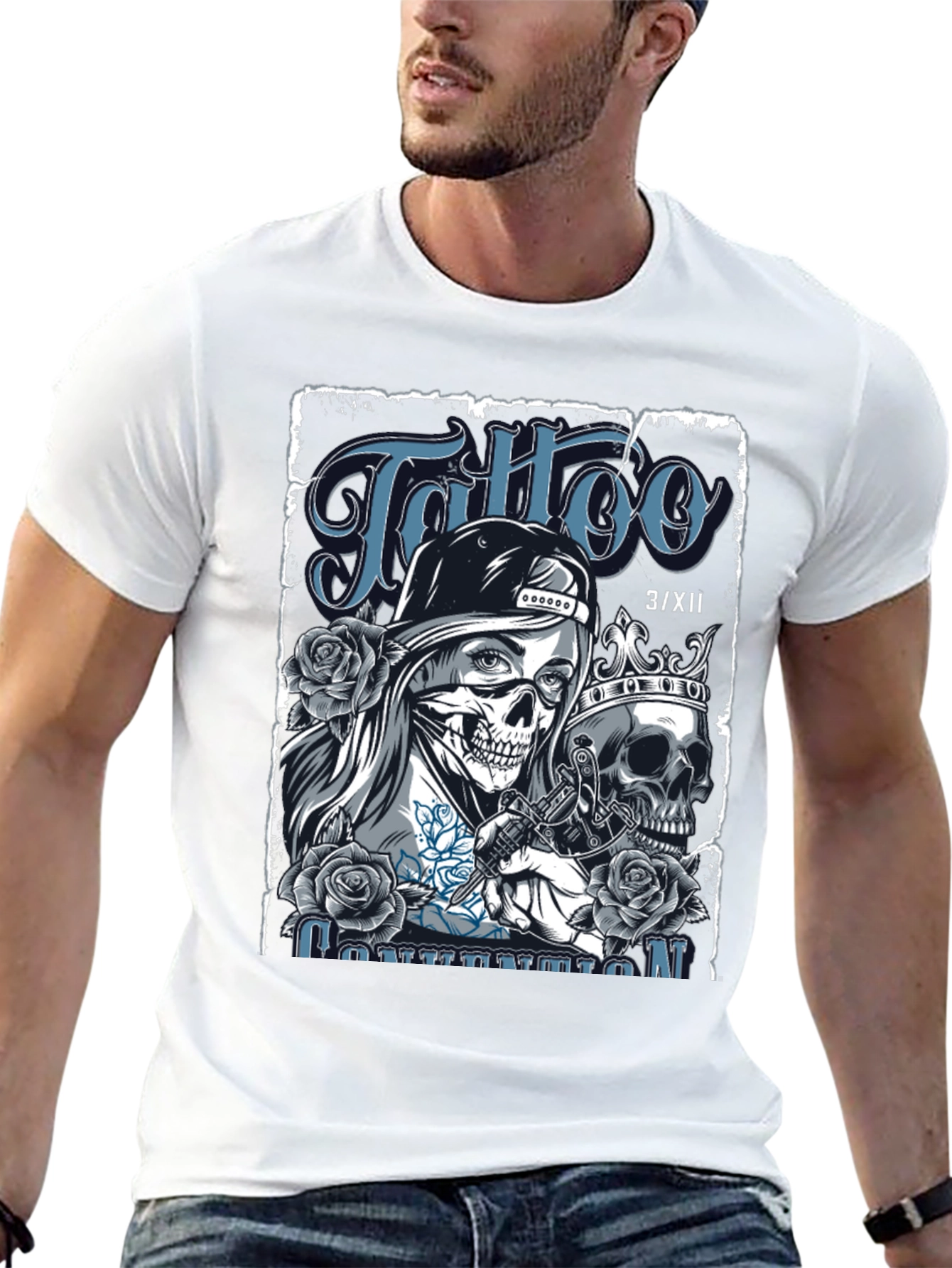 Skull Tattoo Artist Graphic T-Shirt