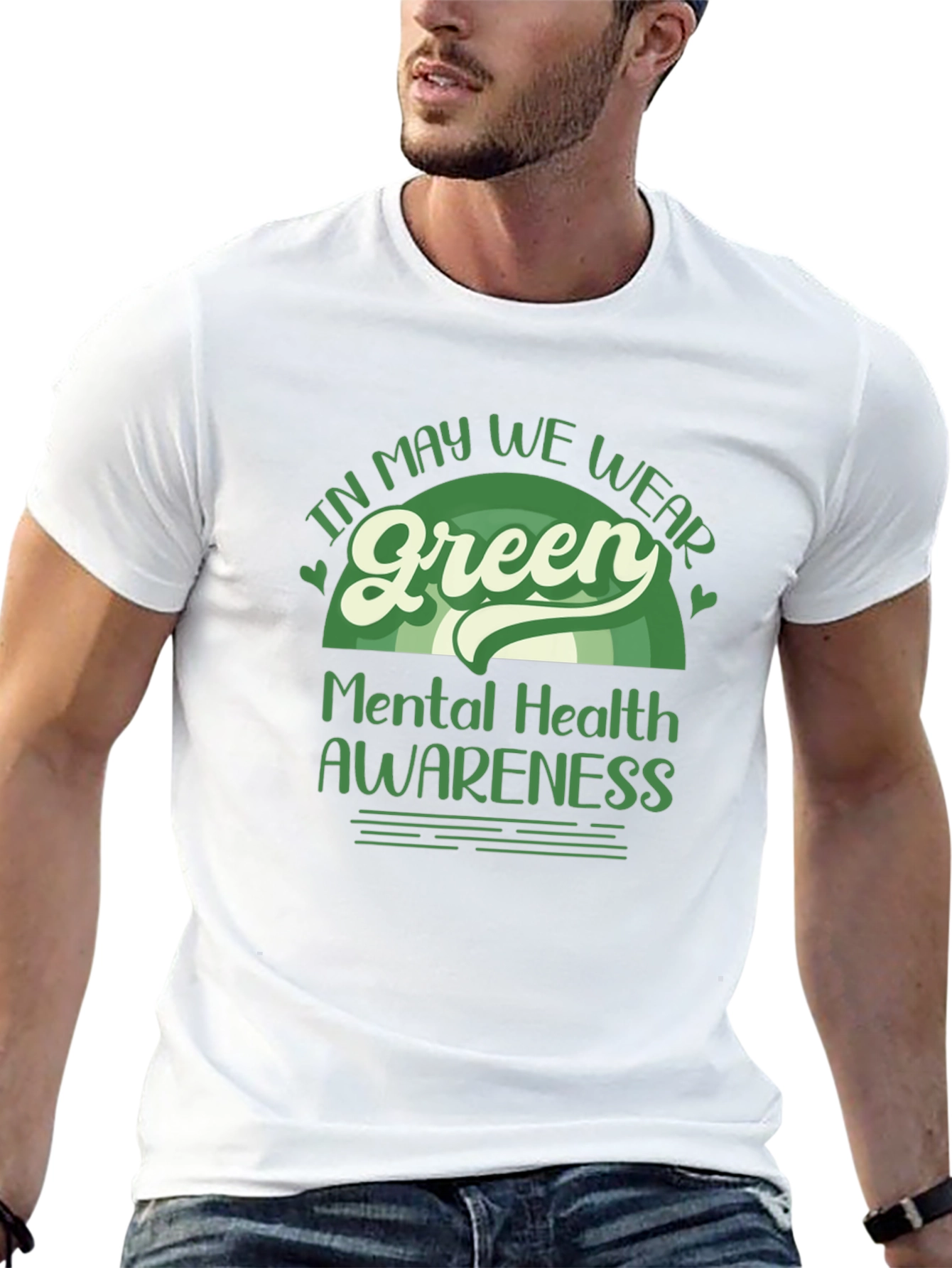 Mental Health Awareness Green T-Shirt