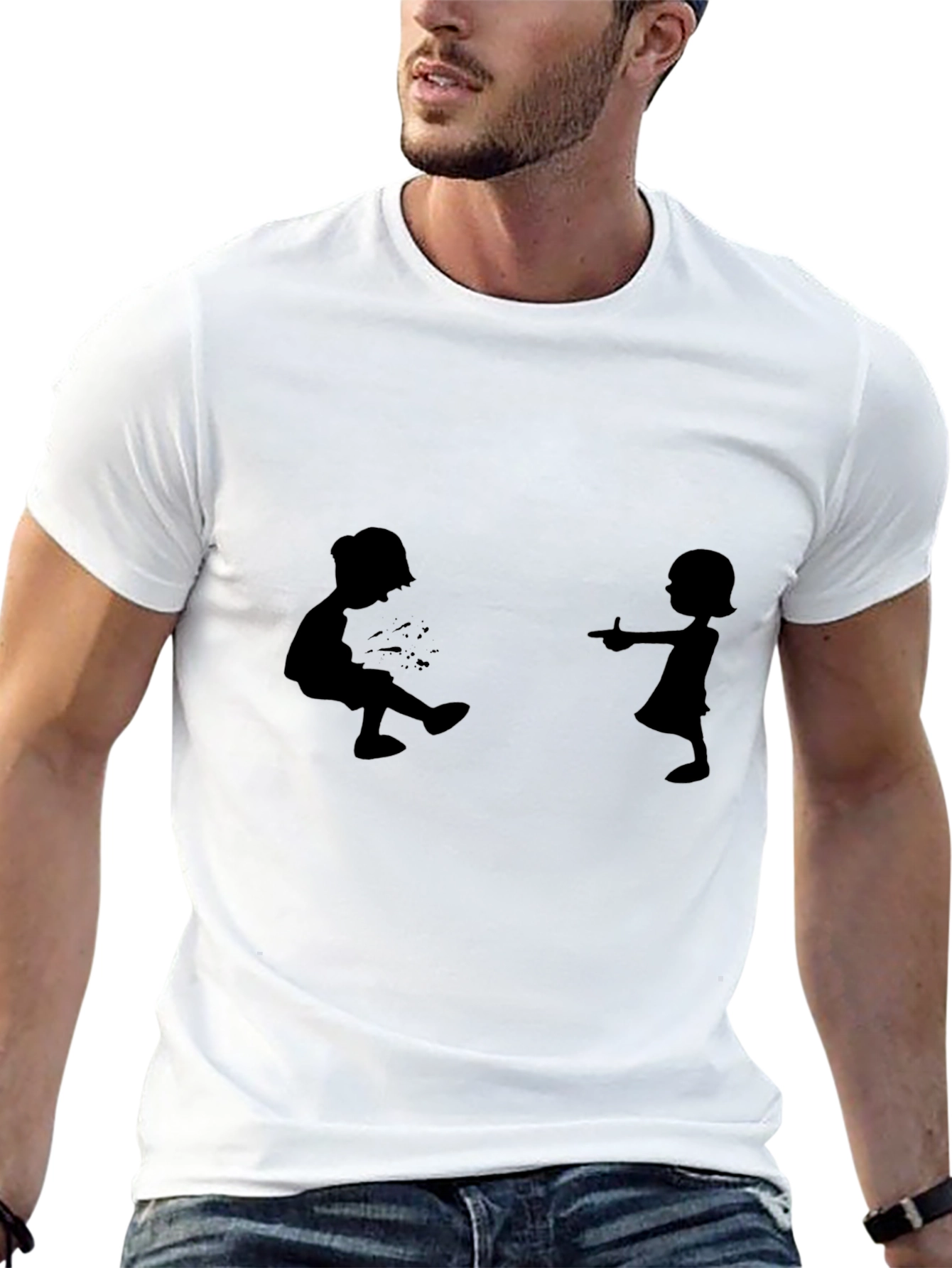 Silhouette Fun Black T-Shirt