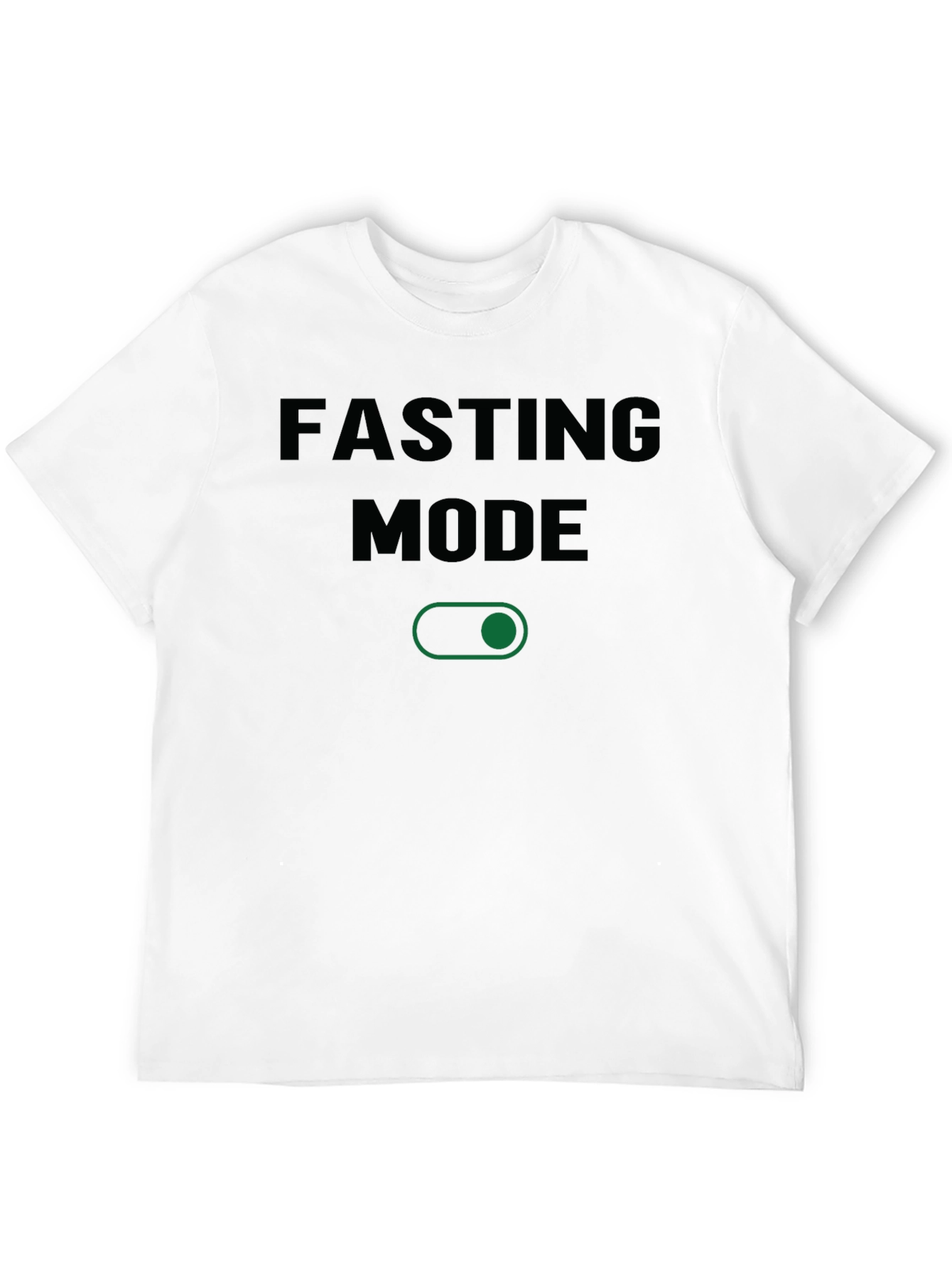 Fasting Mode Graphic Tee - Black Cotton